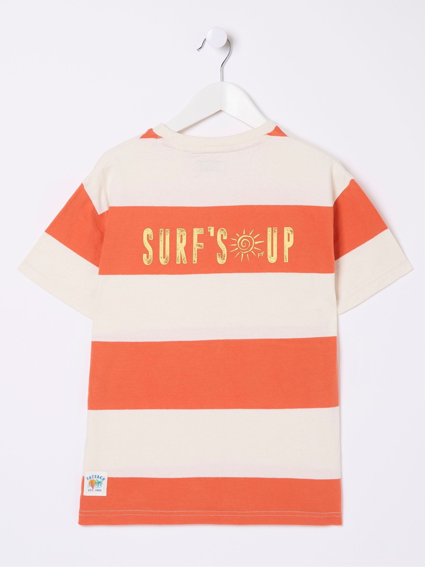 Orange Bold Stripe Jersey T-Shirt - Image 6 of 6 Orange Bold Stripe Jersey T-Shirt - Image 6 of 6