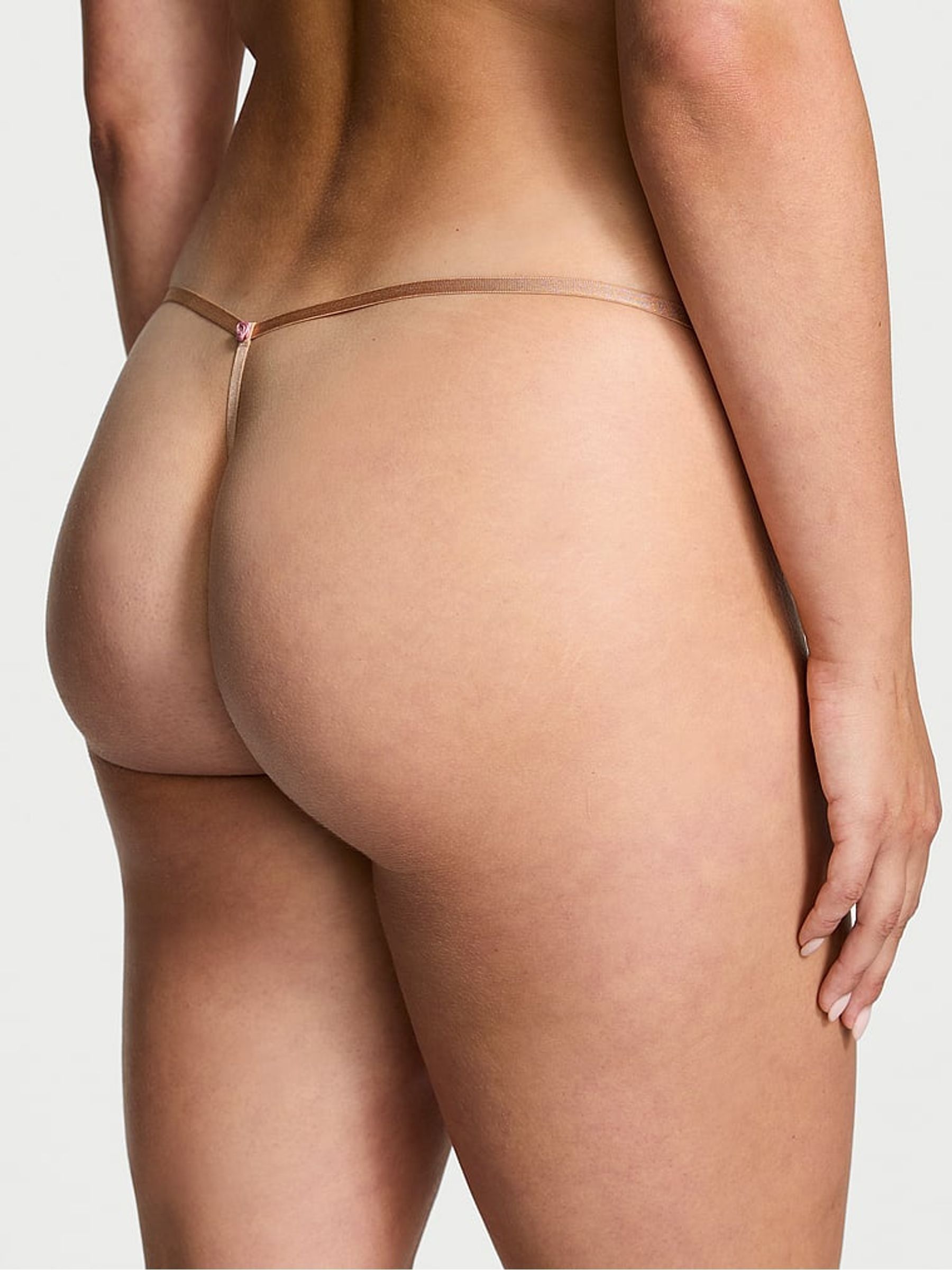 Praline Nude G String Lace Knickers - Image 2 of 3