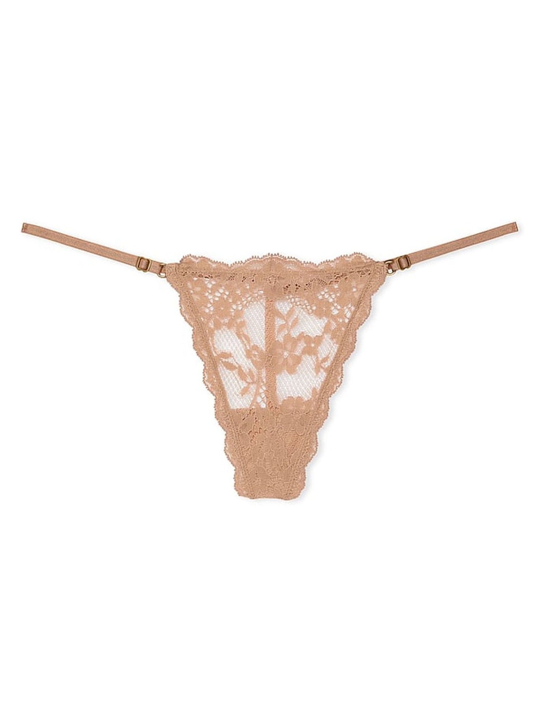 Praline Nude G String Lace Knickers - Image 3 of 3