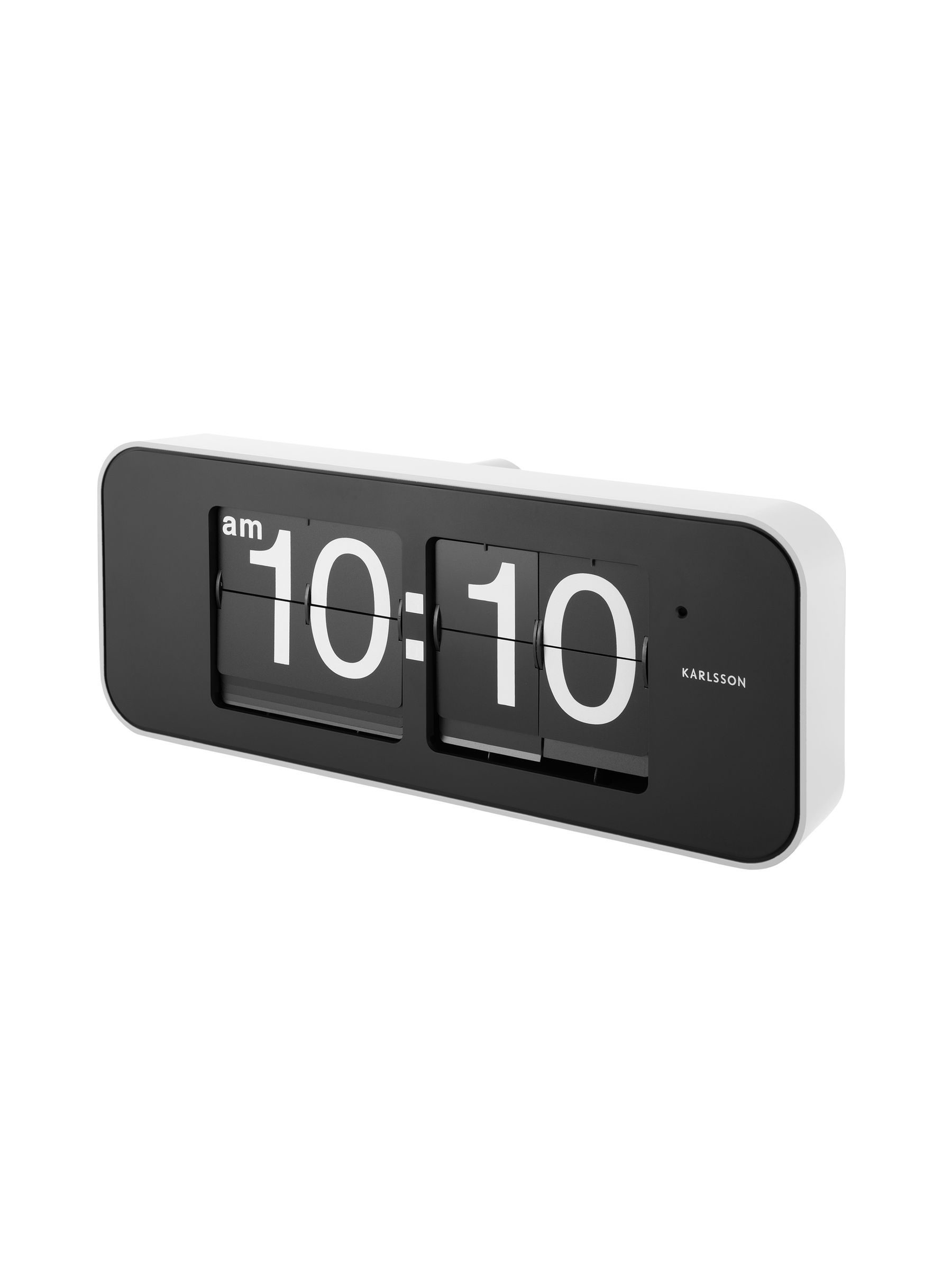Karlsson White Wide Flip Wall Clock - Image 4 of 4