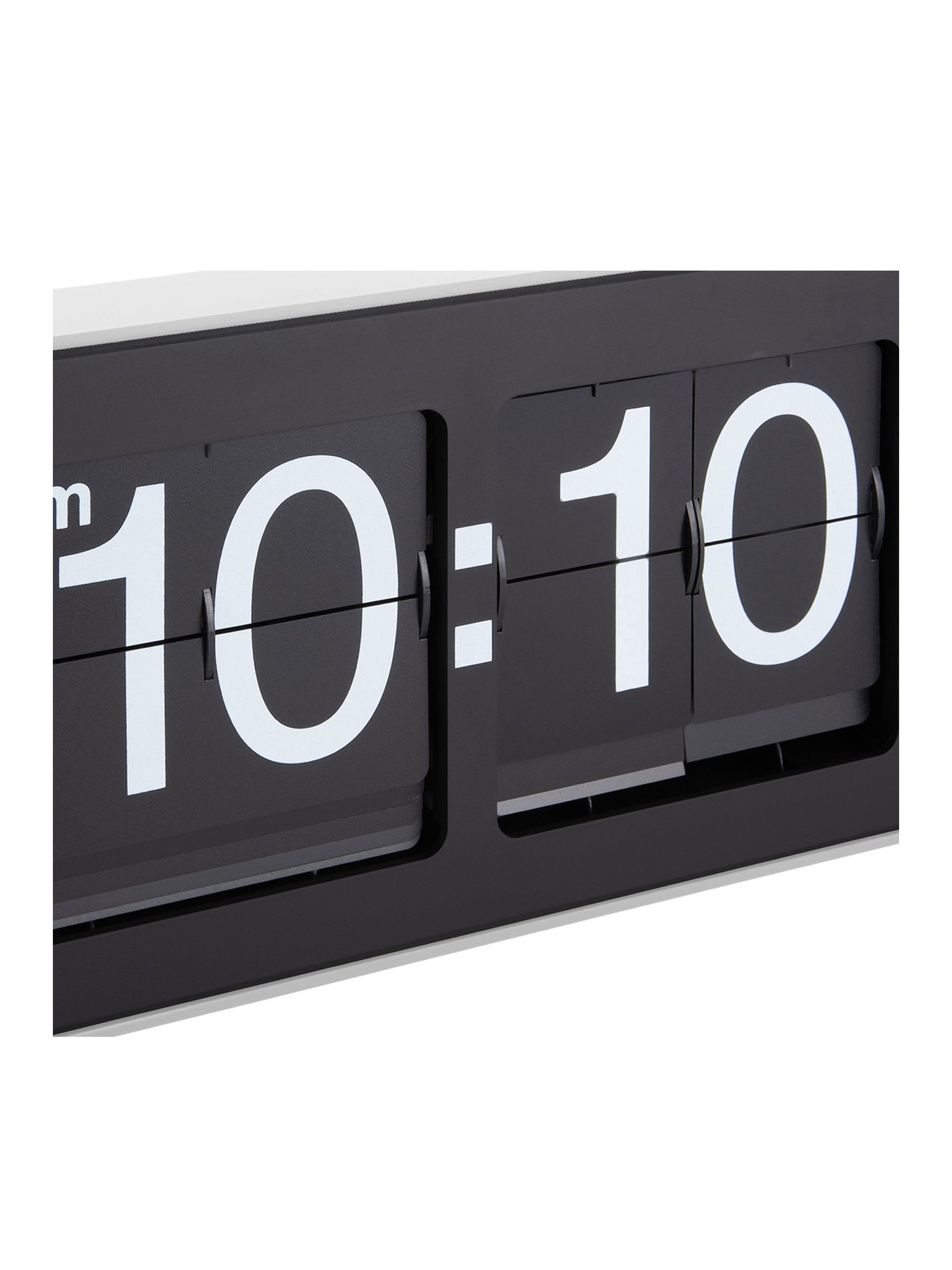 Karlsson White Wide Flip Wall Clock - Image 5 of 5