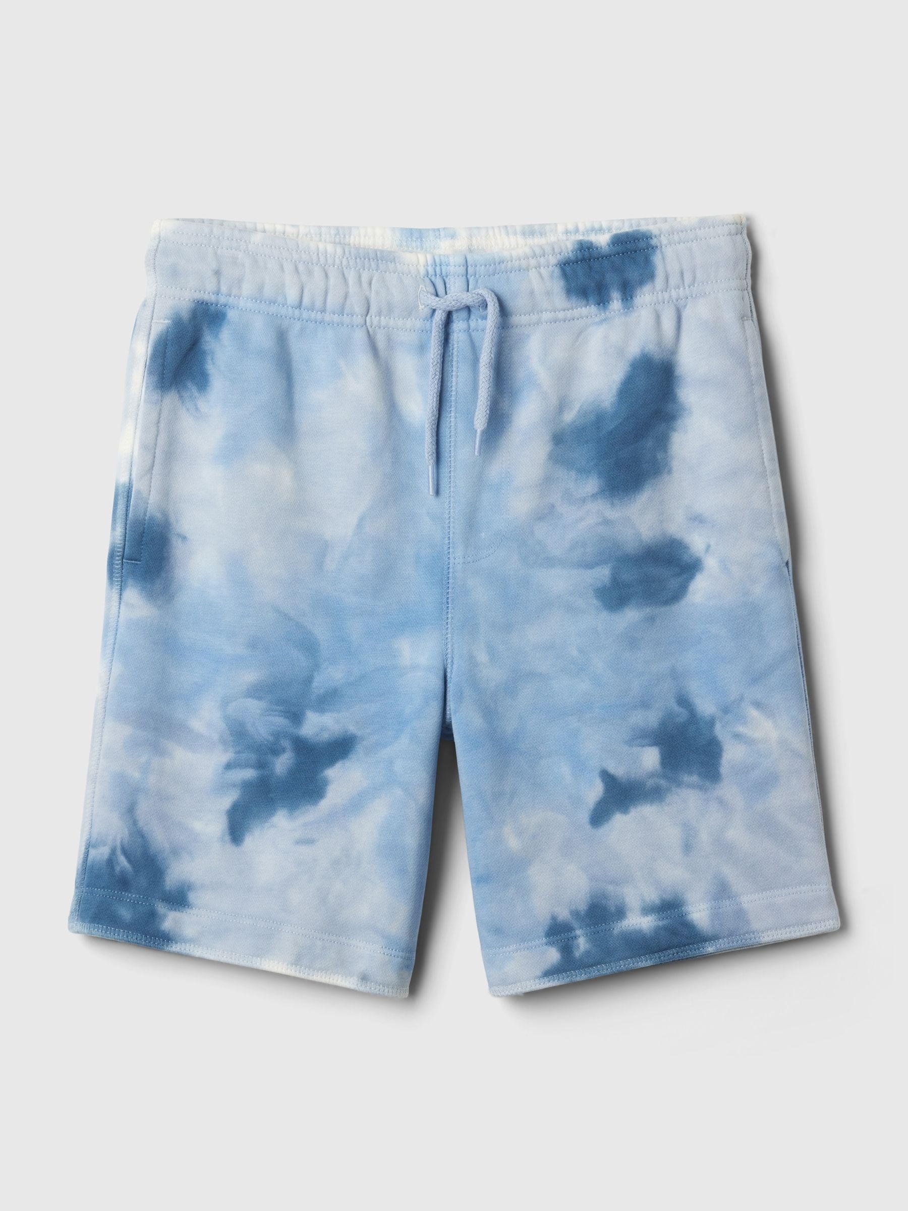 Blue Vintage Soft Tie-Dye Pull On Shorts (4-13yrs) - Image 1 of 3