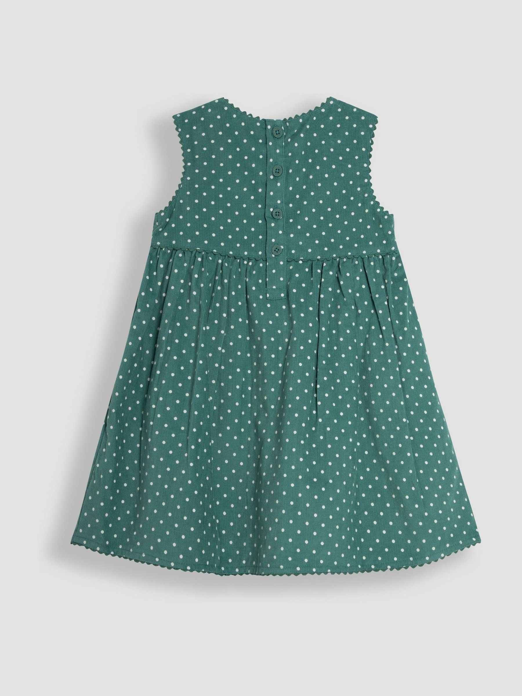 Green Fairy & Toadstool Applique Cord Dress - Image 2 of 3