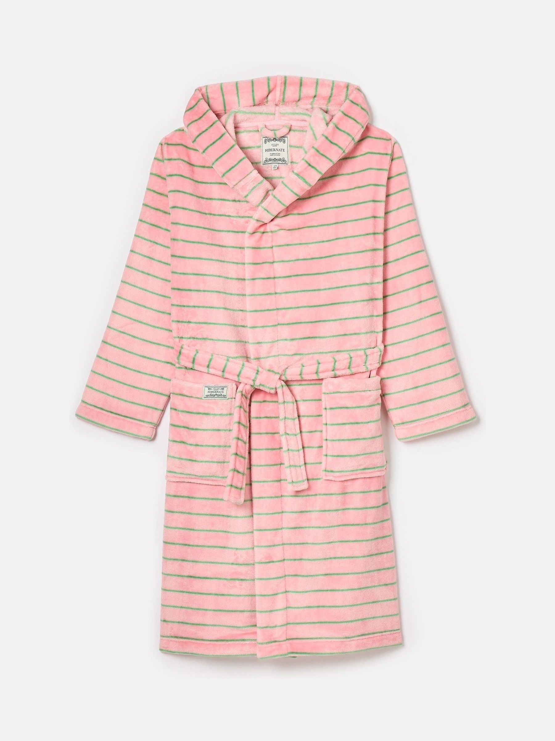 Luna Pink Fleece Dressing Gown with Hood - Image 4 of 4