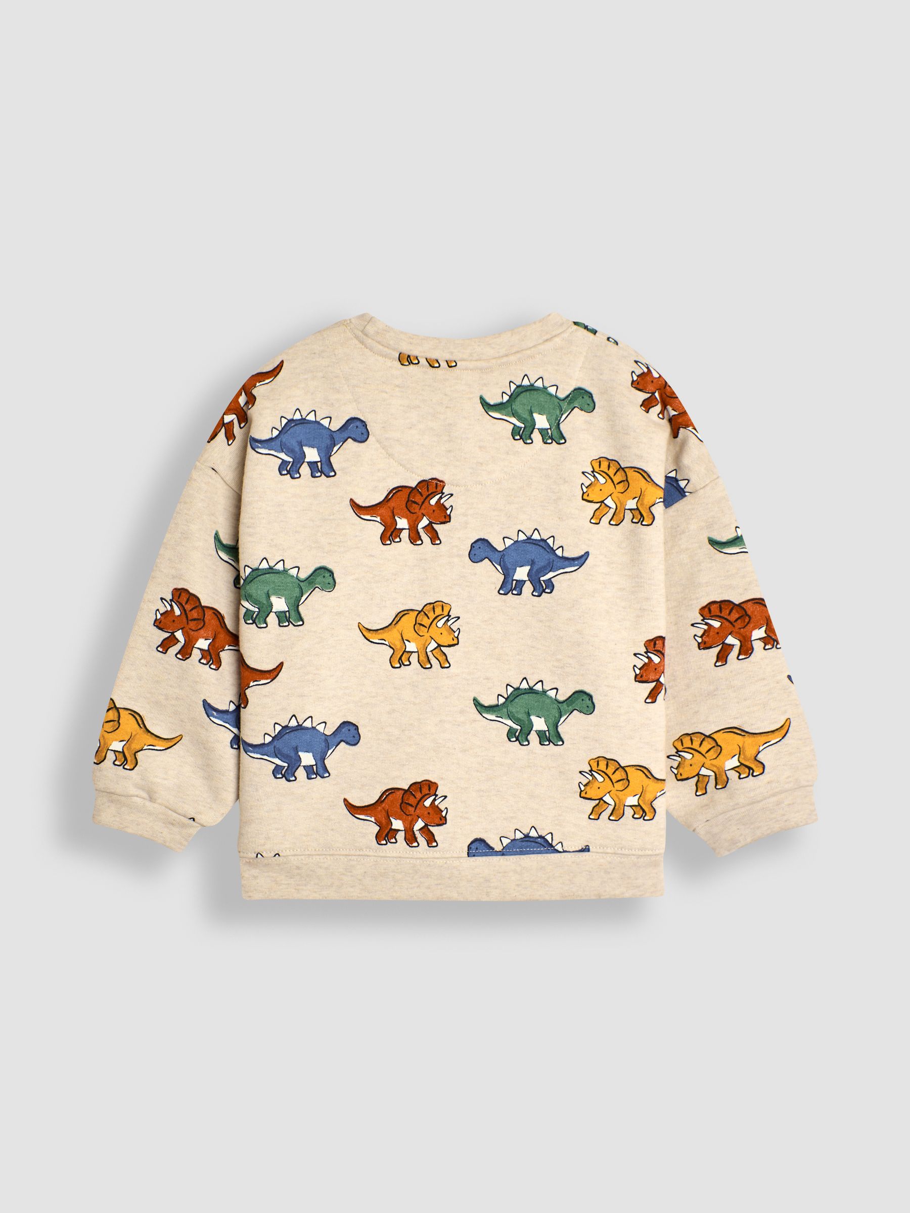 Natural Dinosaur Construction Vehicle Print Sweatshirt - Image 2 of 8