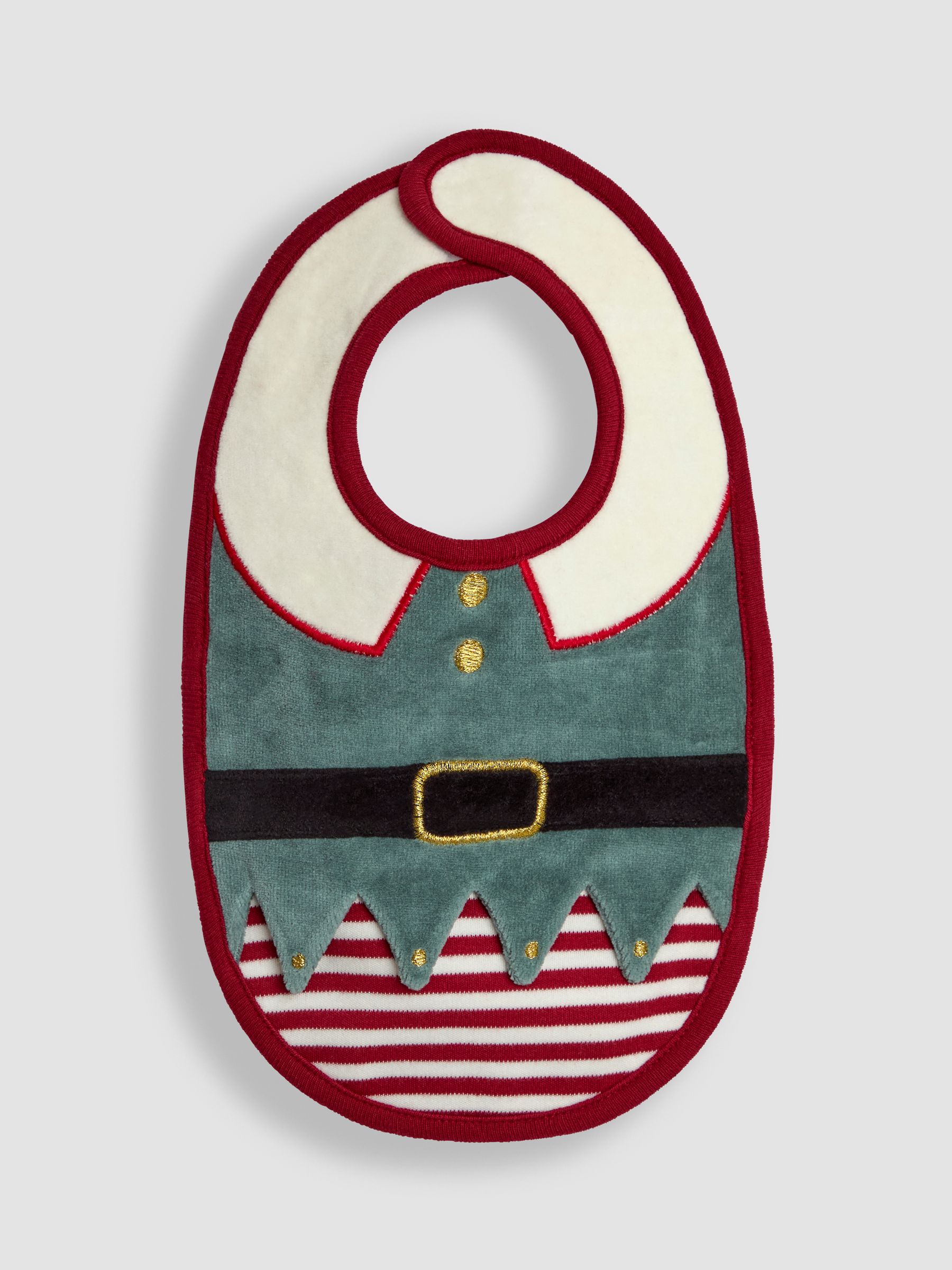 Cream Christmas Elf Bib - Image 1 of 3