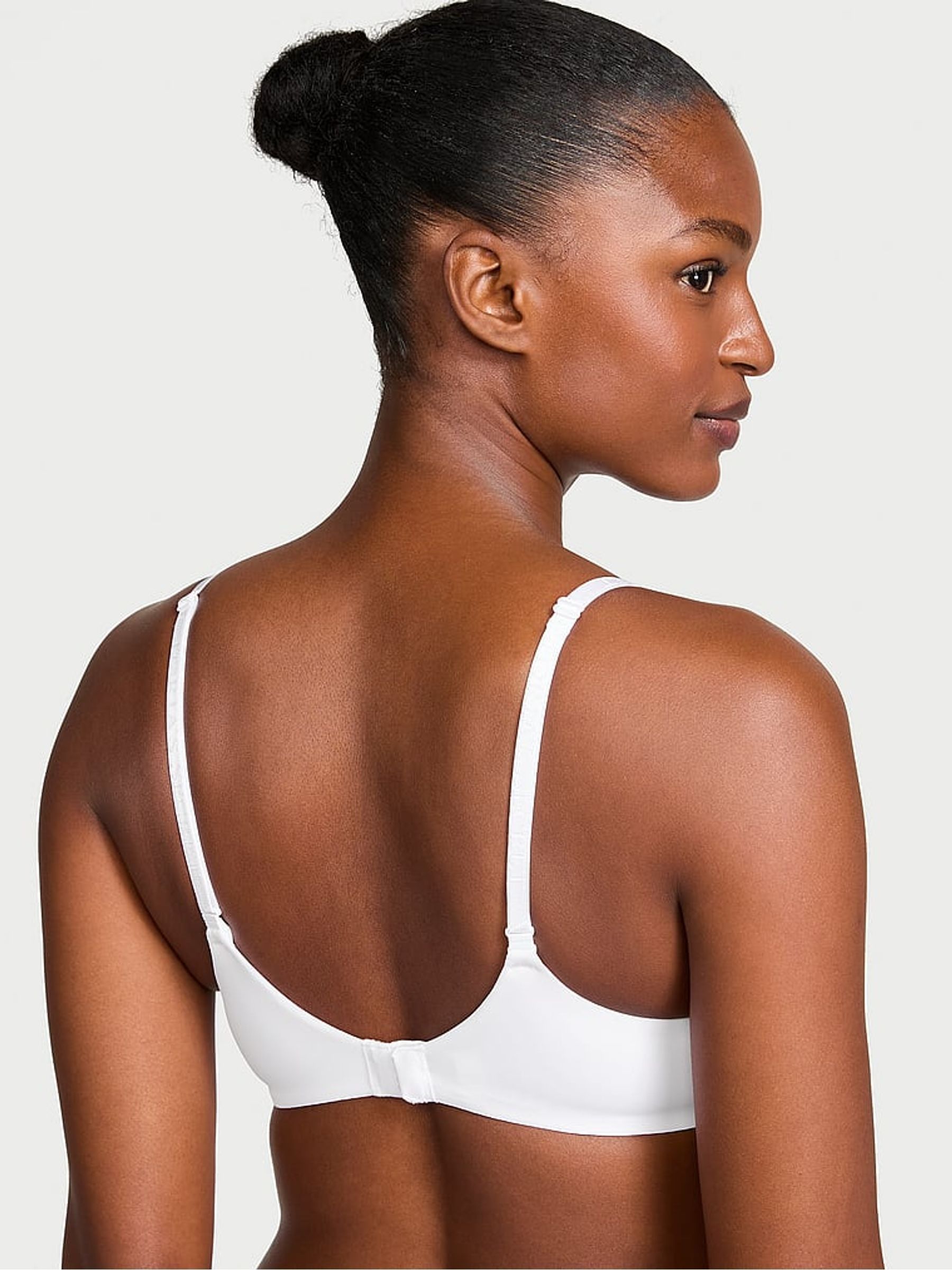 White Logo Strap Full Cup Push Up Bra - Image 2 of 3