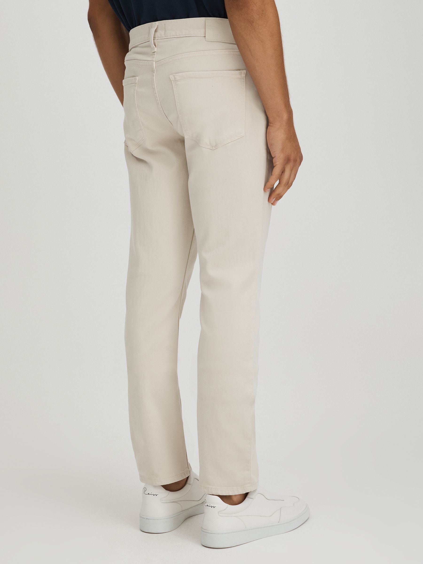 Paige Straight Leg Jeans in Ceramic - Image 4 of 5