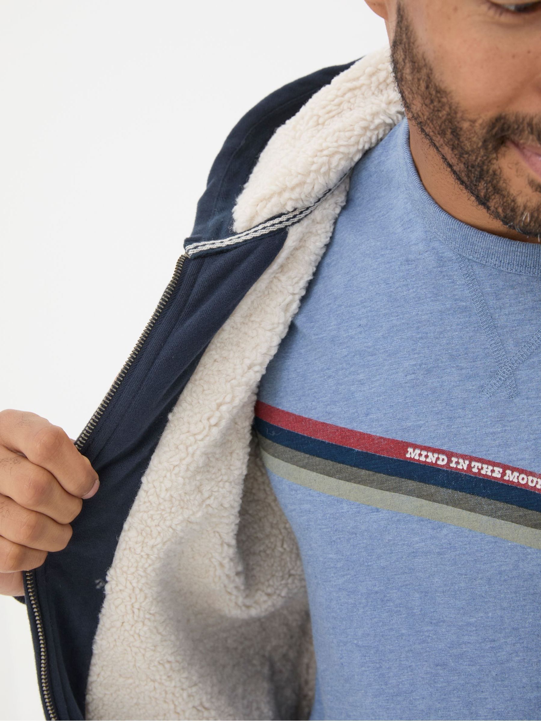 Brooke Navy Fleece Hoodie - Image 4 of 4