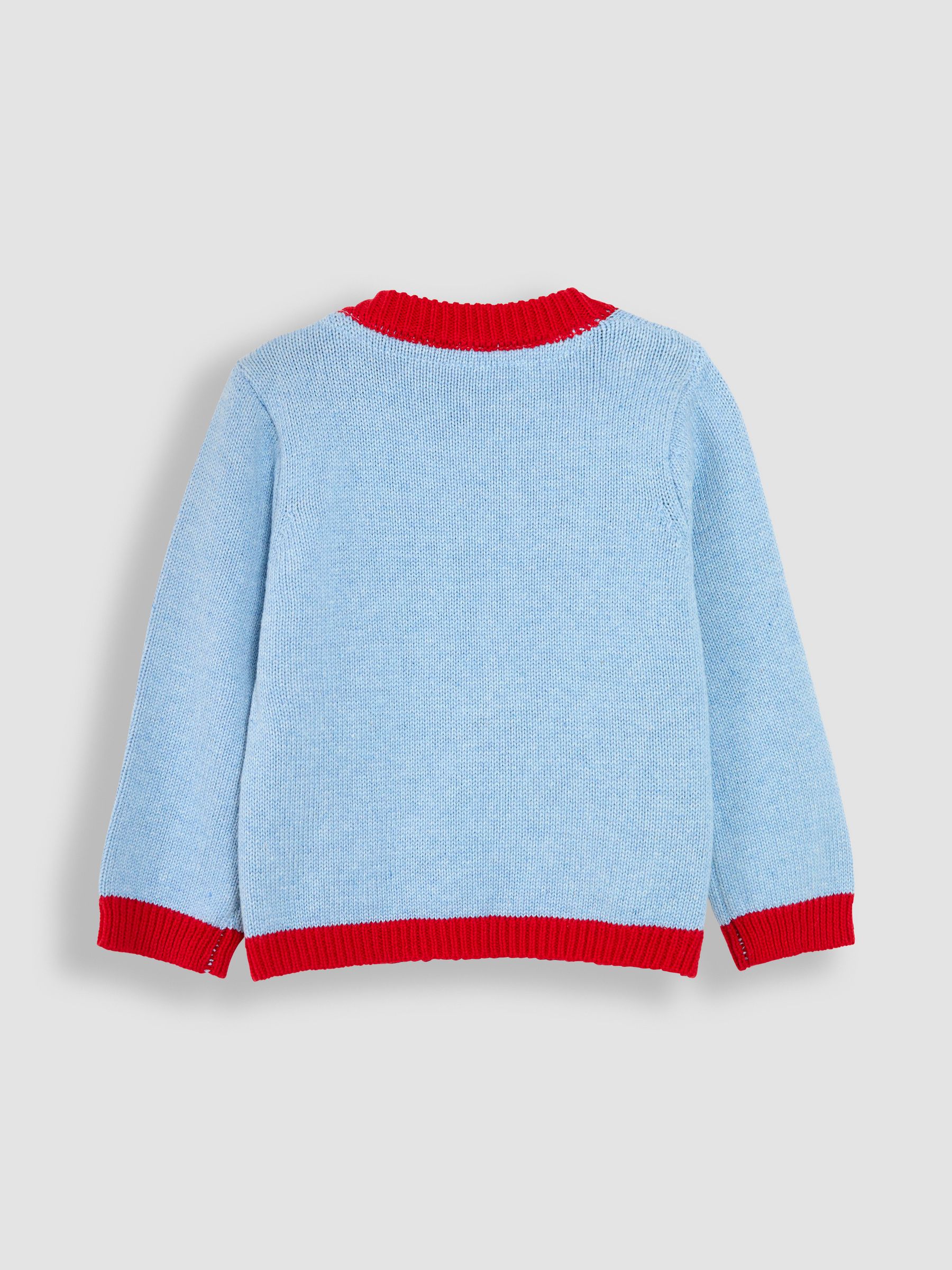 Blue Soldier Button Detail Jumper - Image 2 of 3