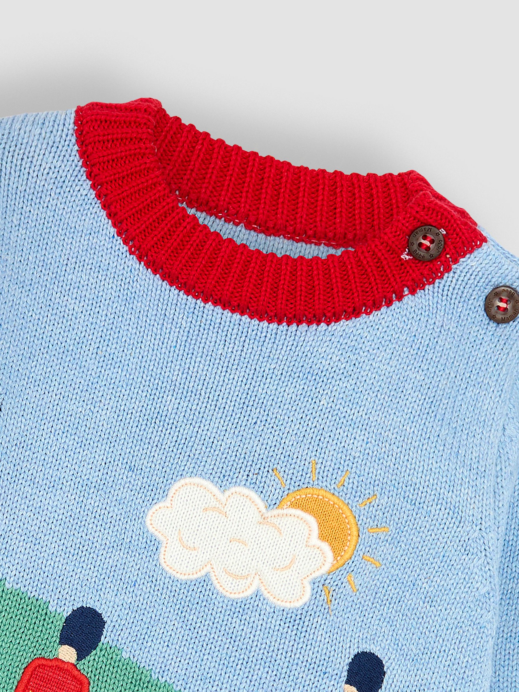 Blue Soldier Button Detail Jumper - Image 3 of 3