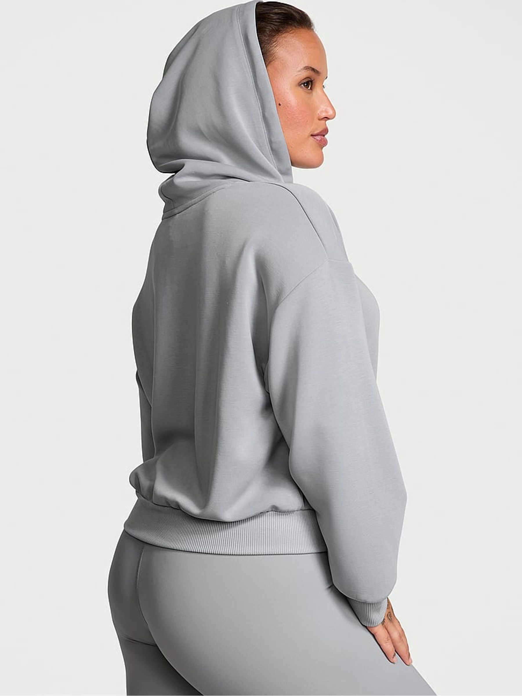 Starstruck Grey Featherweight Knit Hoodie - Image 2 of 3