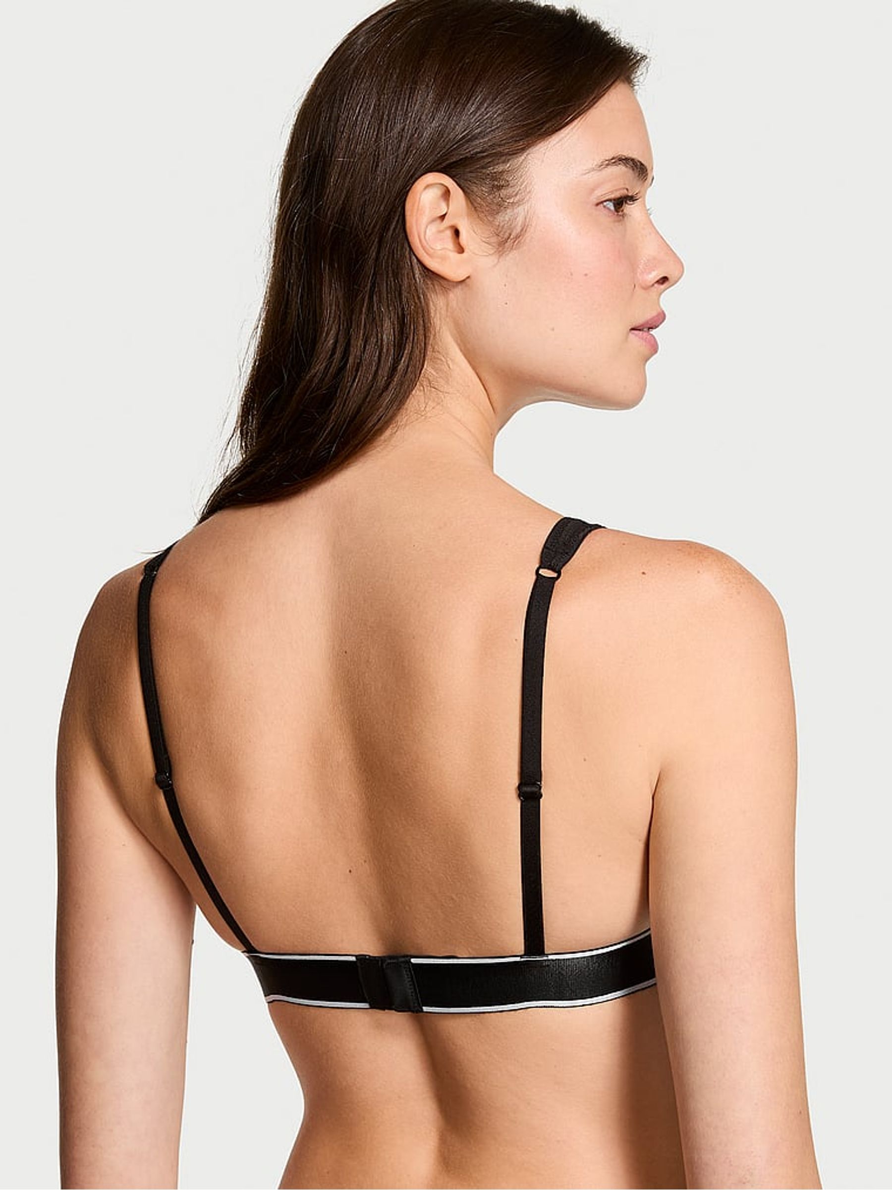 Black Lace Logo Bralette - Image 2 of 3