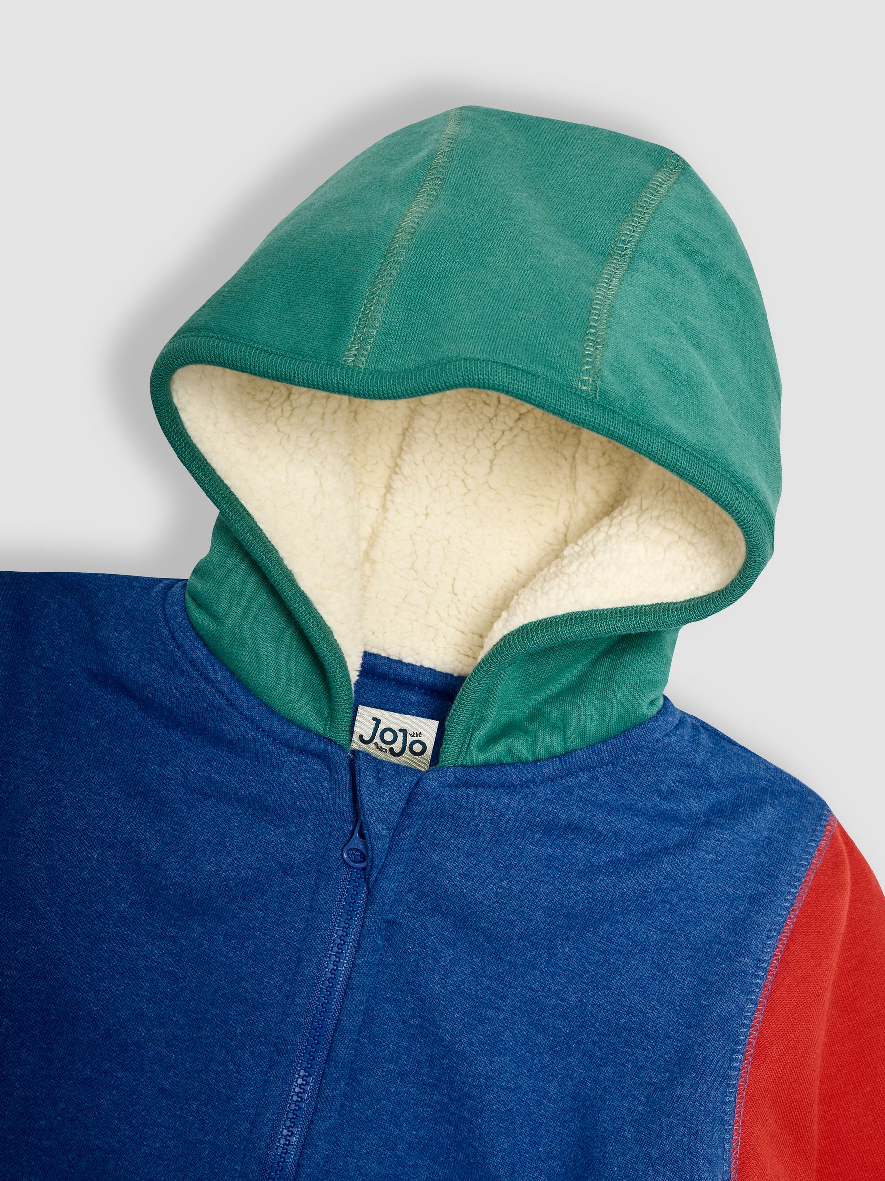 Cobalt Construction Pockets Applique Cosy Hoodie - Image 3 of 3