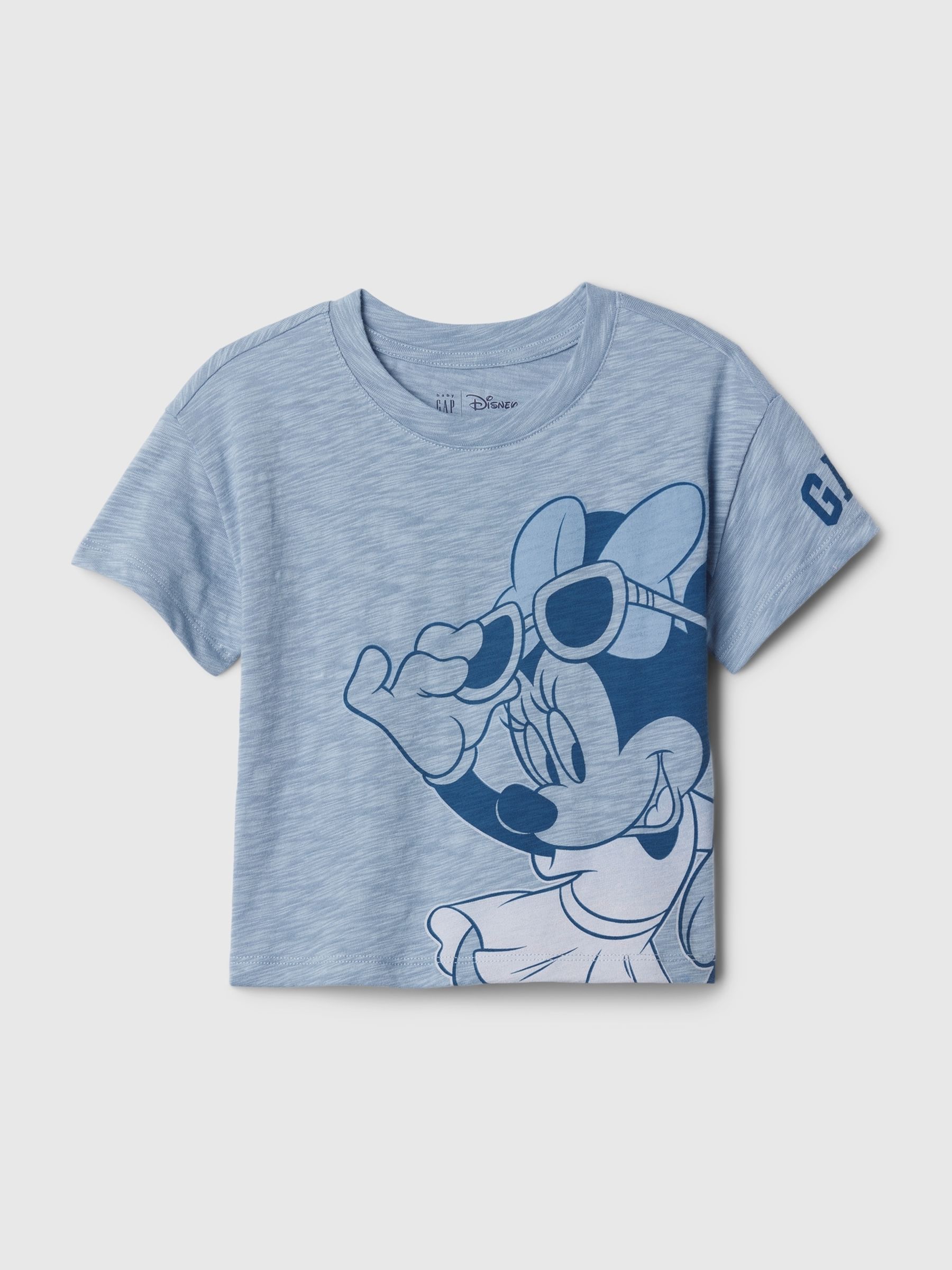 Blue Disney Minnie Mouse Graphic Cotton Short Sleeve T-Shirt (12mths-5yrs) - Image 1 of 3