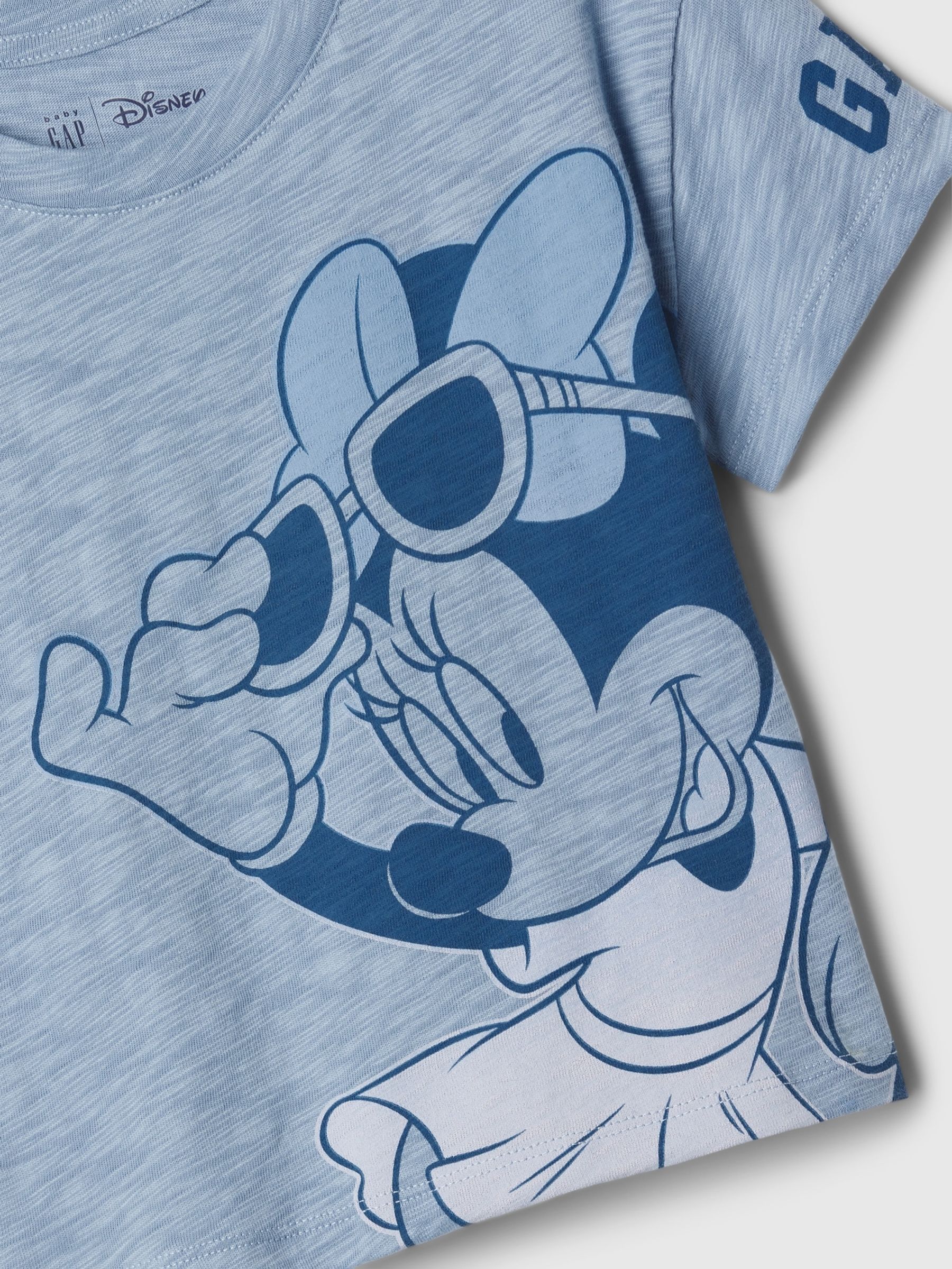 Blue Disney Minnie Mouse Graphic Cotton Short Sleeve T-Shirt (12mths-5yrs) - Image 3 of 3