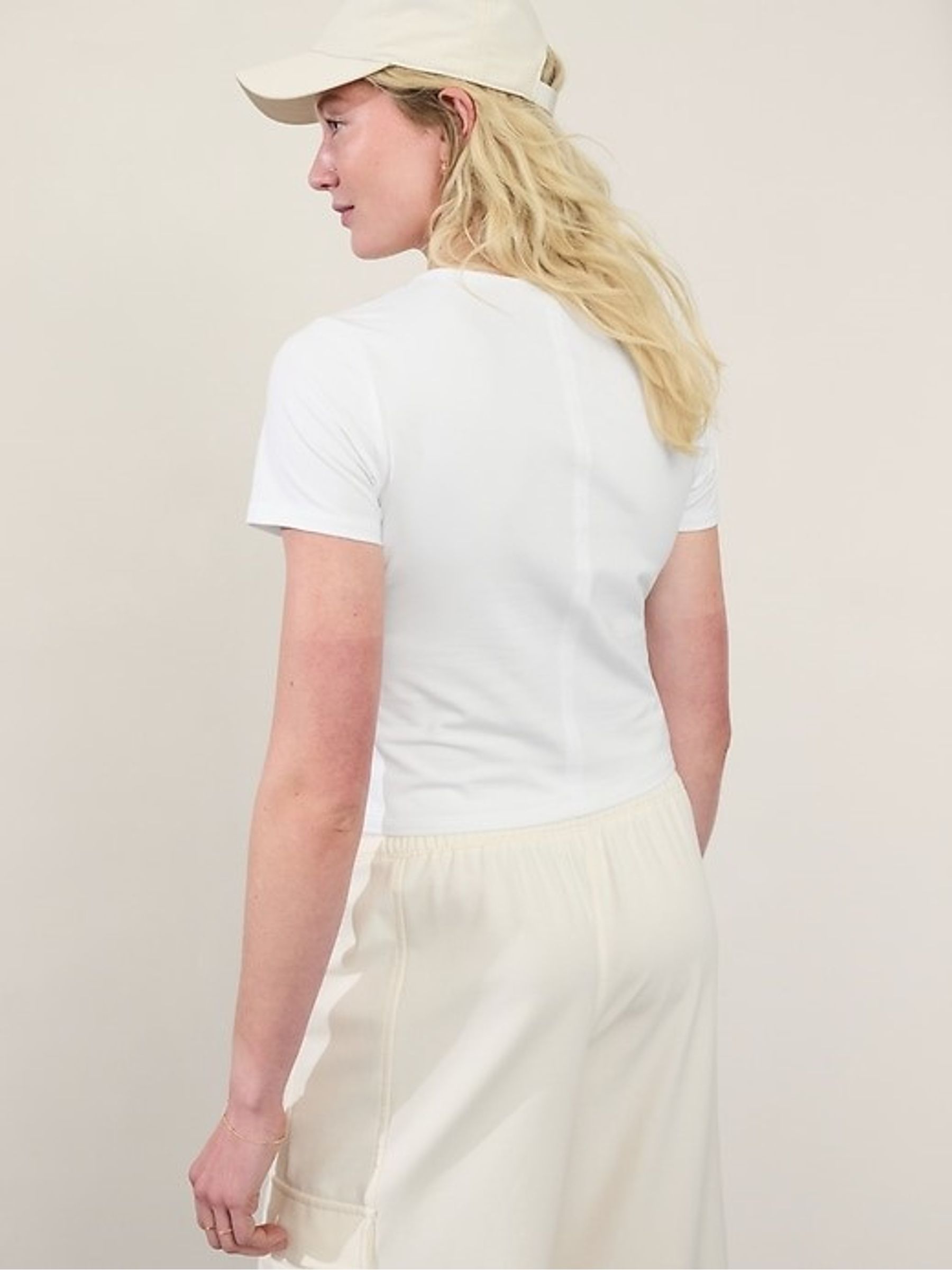 Athleta White Essential T-Shirt - Image 2 of 2
