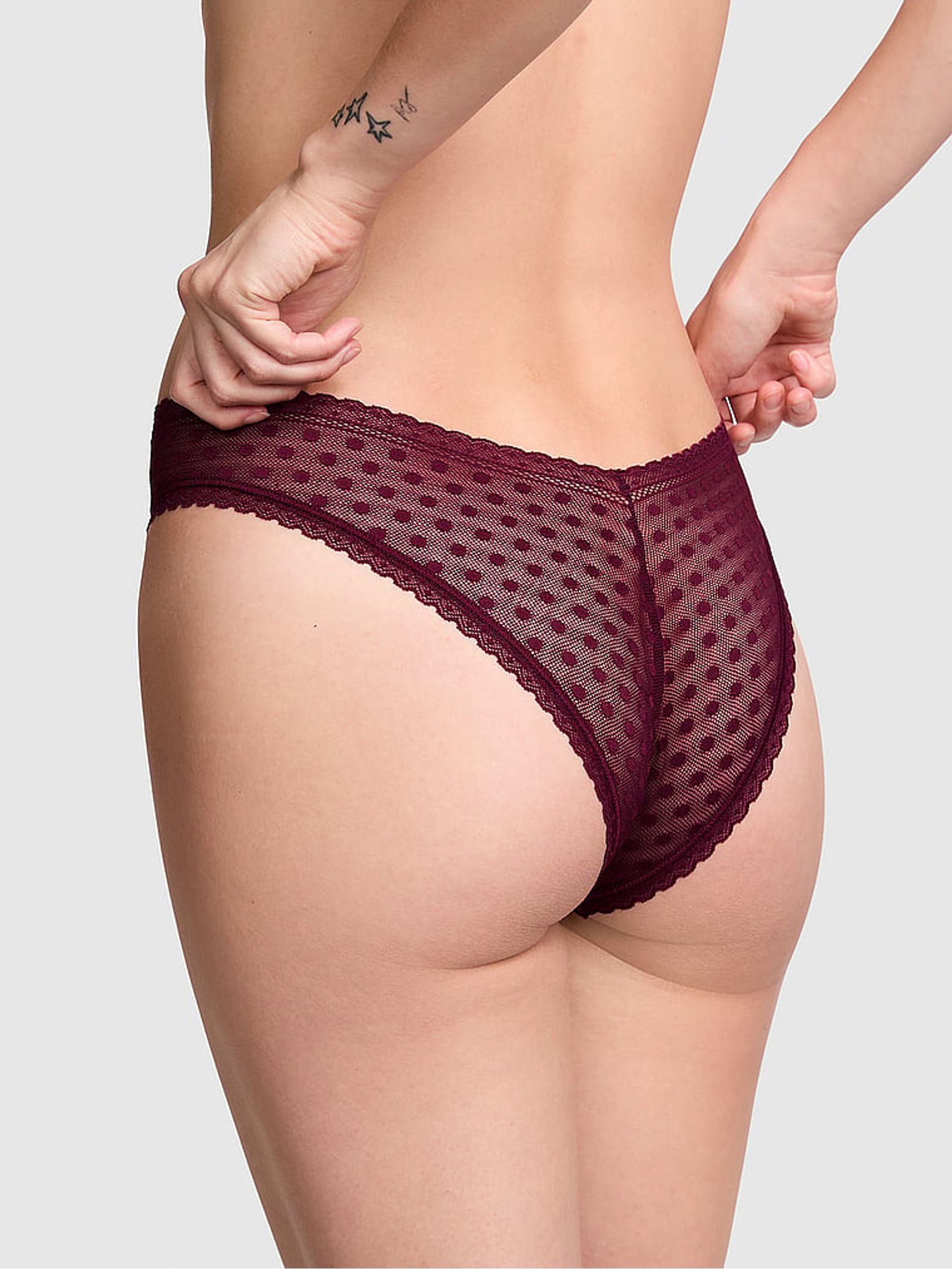 Purple Rose Dainty Dot Brazilian Knickers - Image 2 of 3