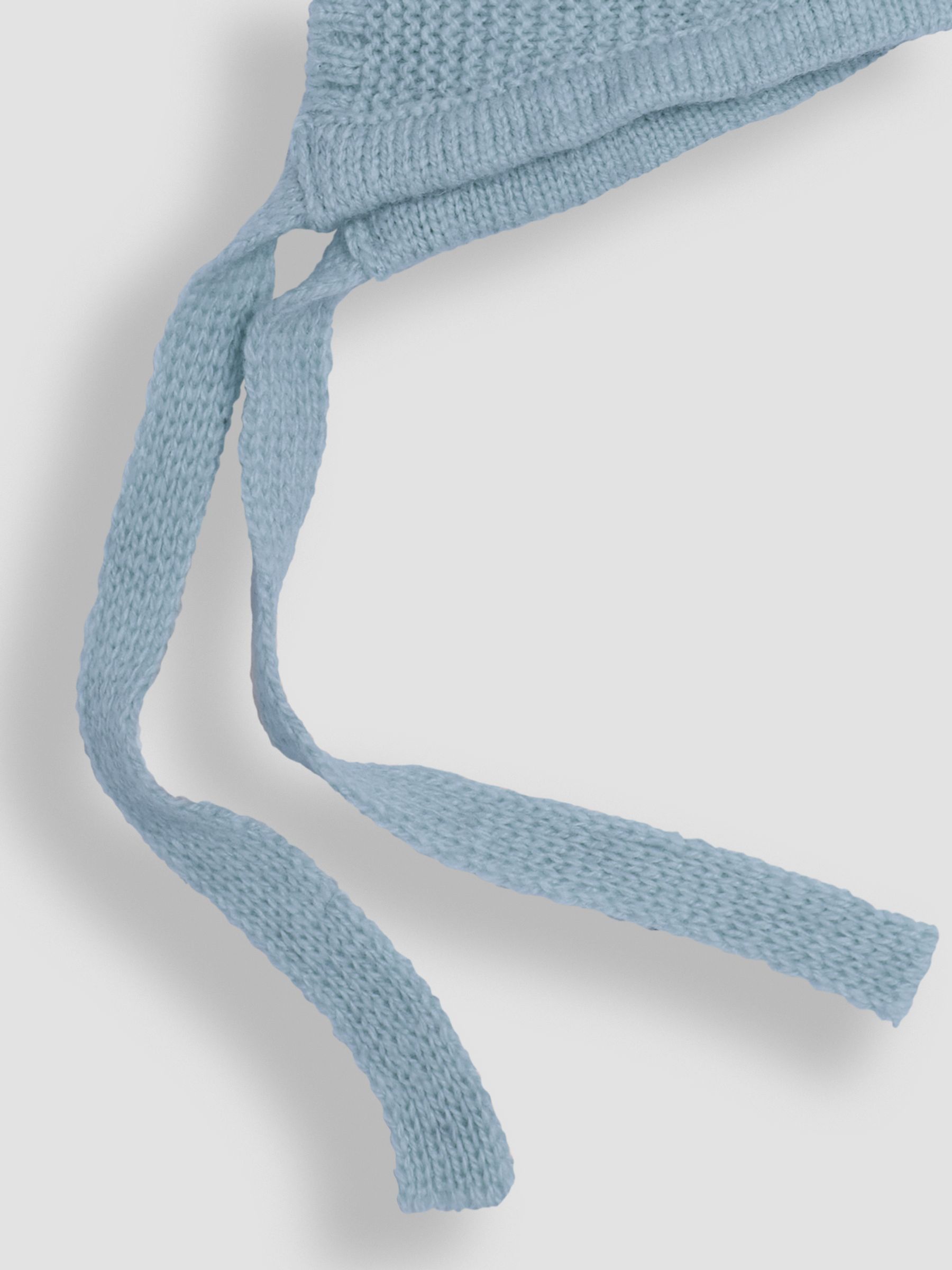 Baby Blue Knitted Baby Bonnet - Image 3 of 3