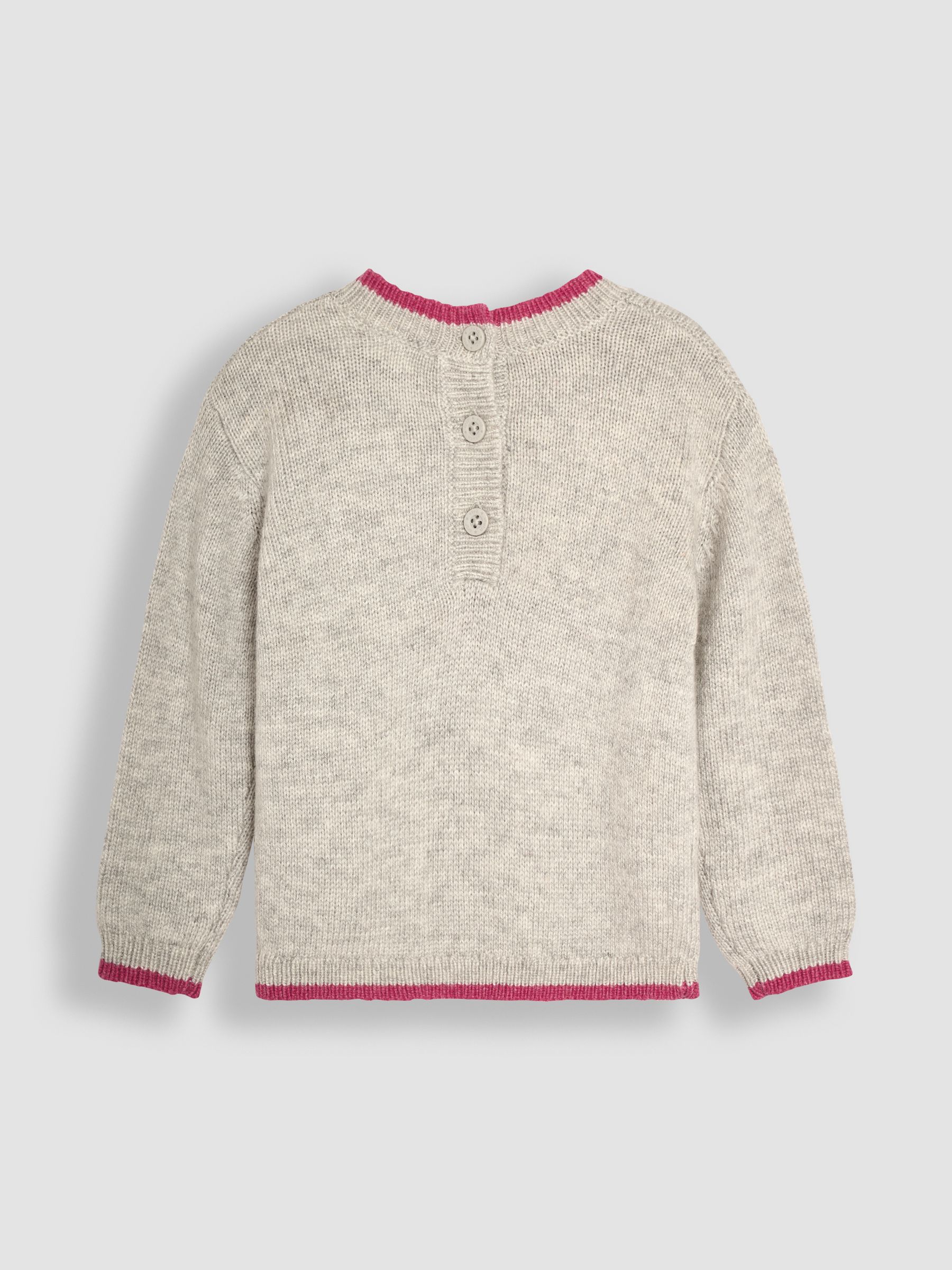 Marl Grey Unicorn Appliqué Jumper - Image 2 of 3