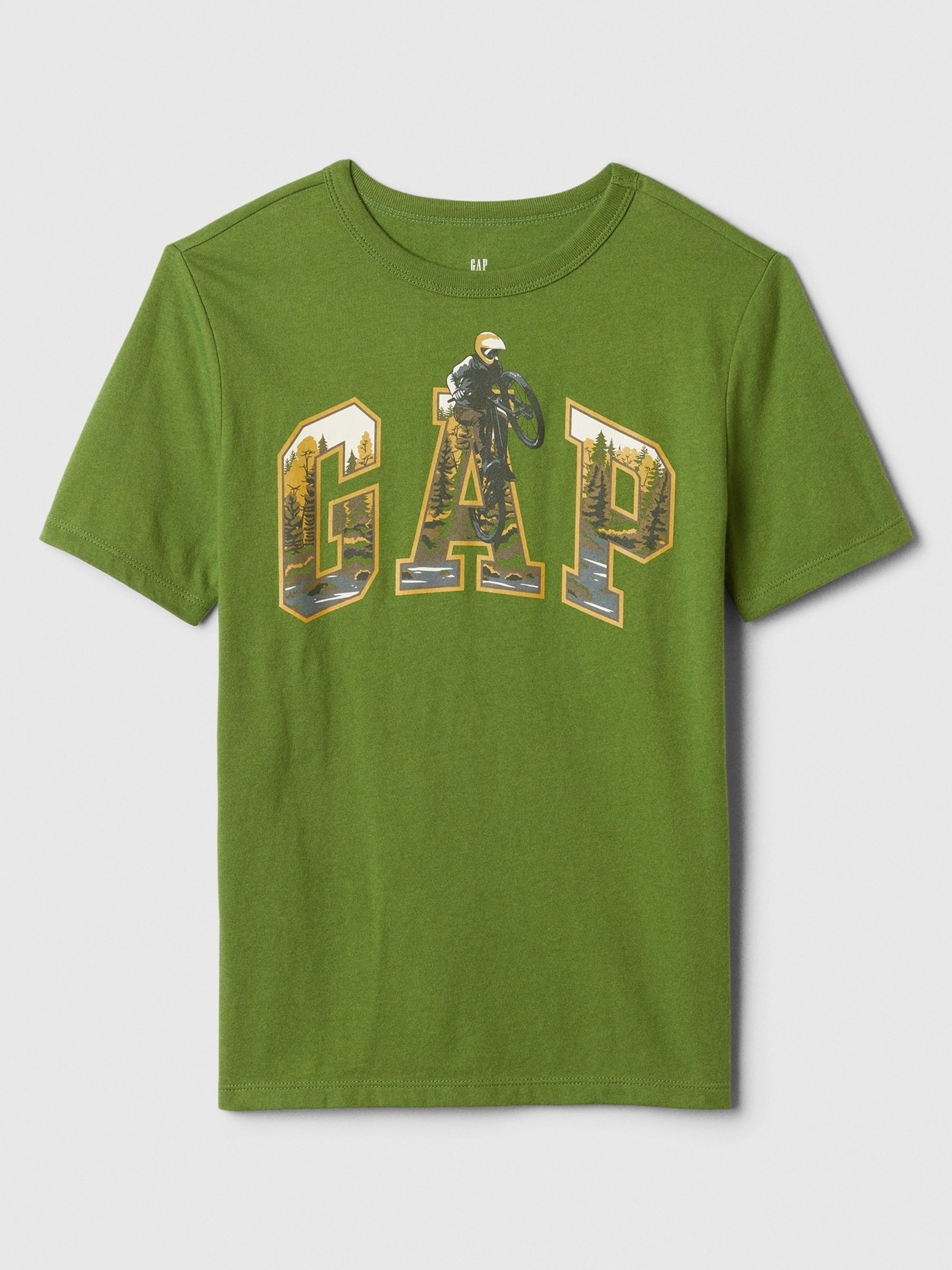 Green Logo Graphic Short Sleeve Crew Neck T-Shirt (4-13yrs) - Image 1 of 2