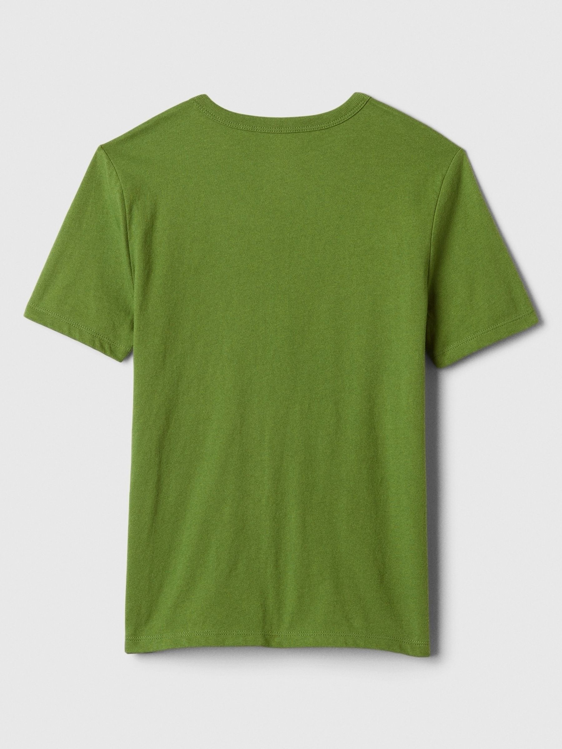 Green Logo Graphic Short Sleeve Crew Neck T-Shirt (4-13yrs) - Image 2 of 2