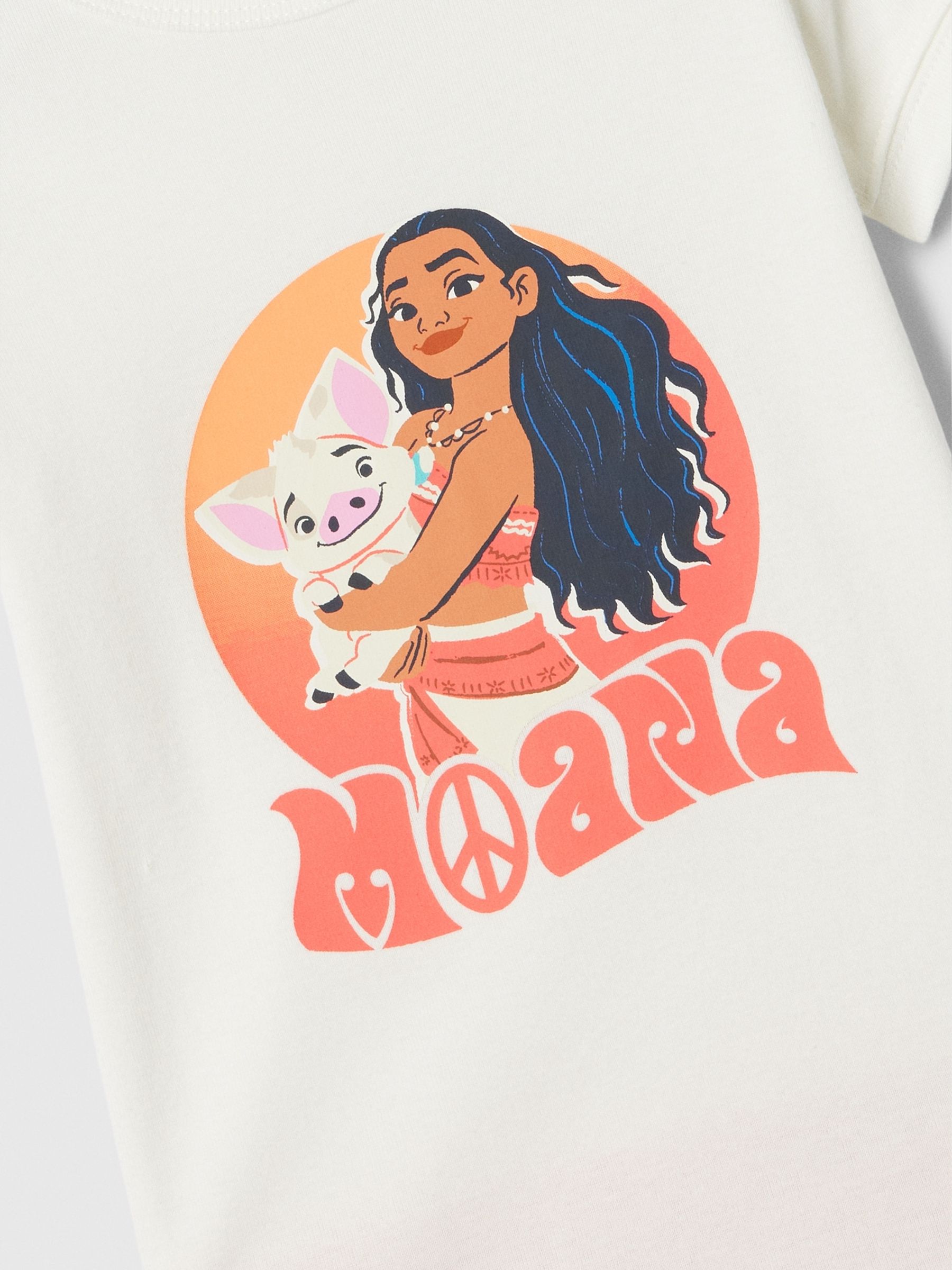 Red Disney Moana Short Sleeve Pyjama Set (6mths-5yrs) - Image 3 of 3