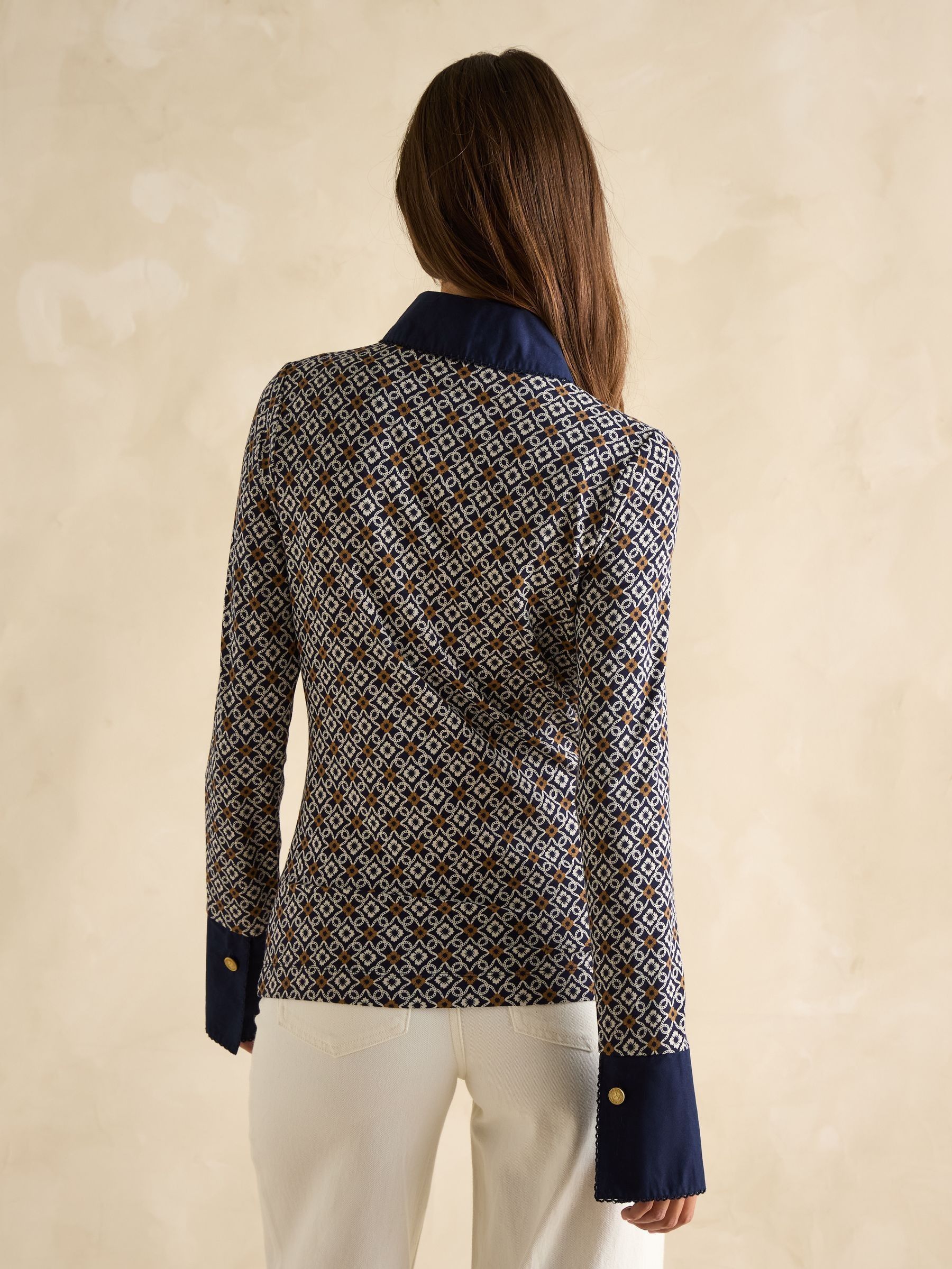 Cordelia Blue Long Sleeve Top - Image 2 of 6