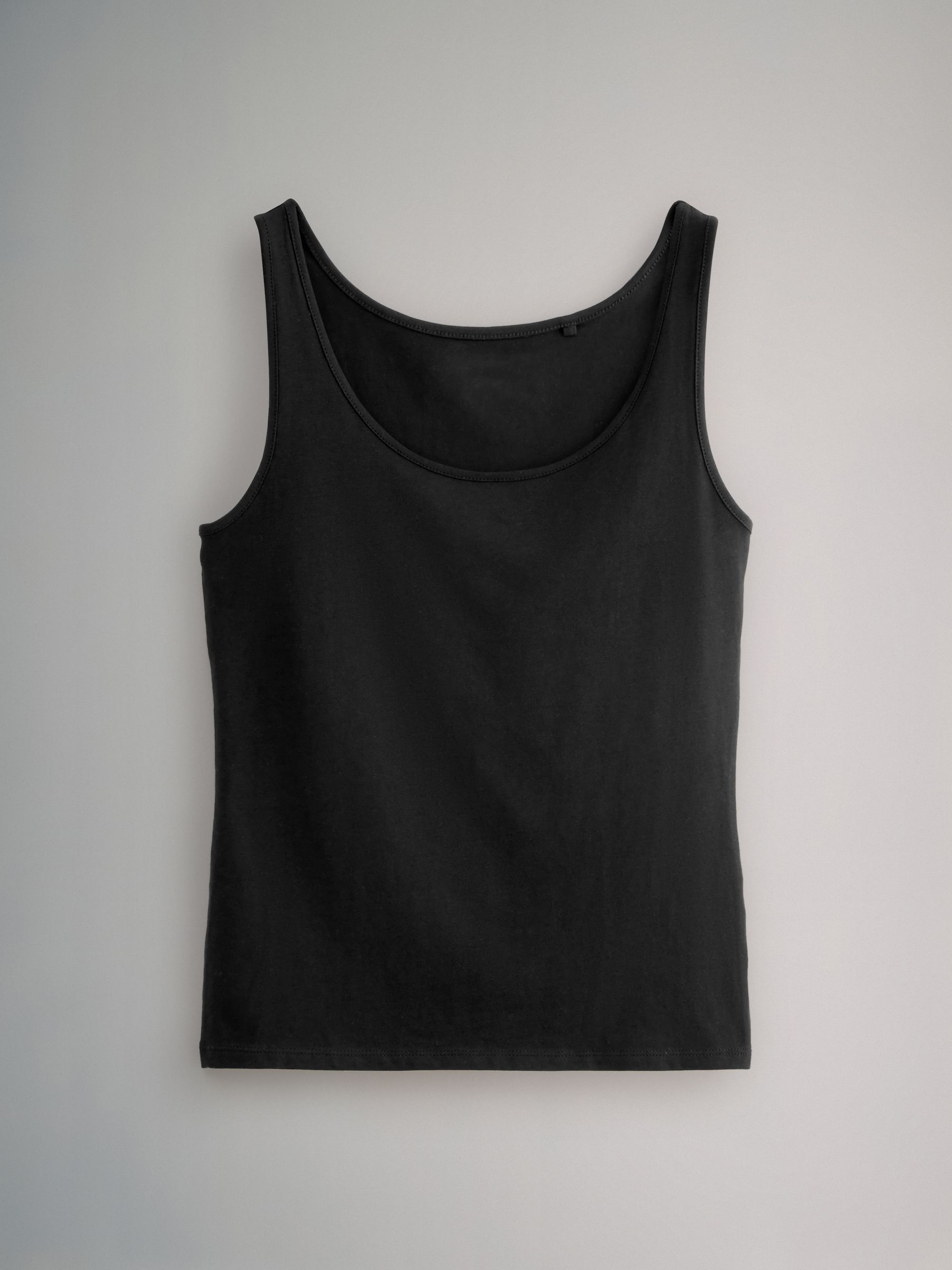 White/Black - 5 Pack Scoop Neck Vests - Image 2 of 3