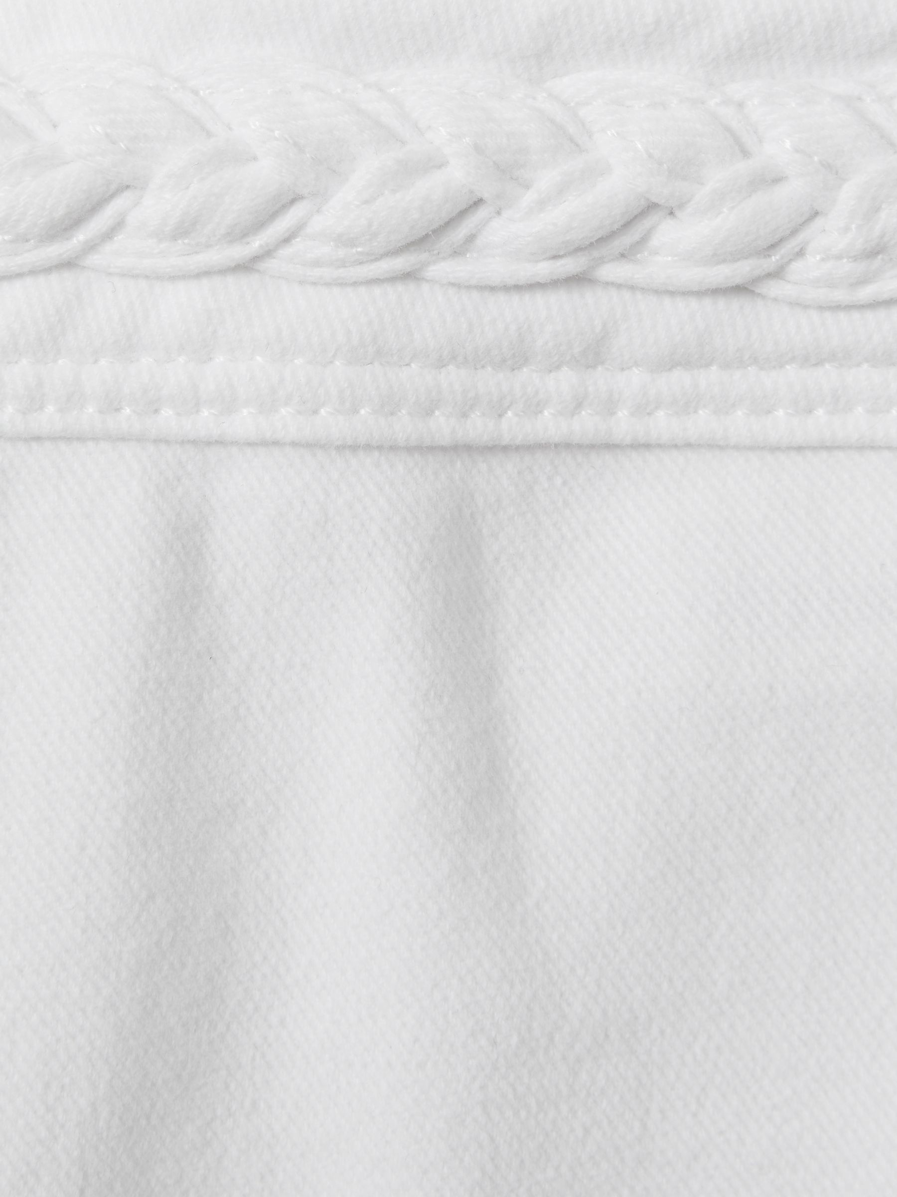 Paige Braided Waist Wide Leg Jeans in Crisp White - Image 2 of 5