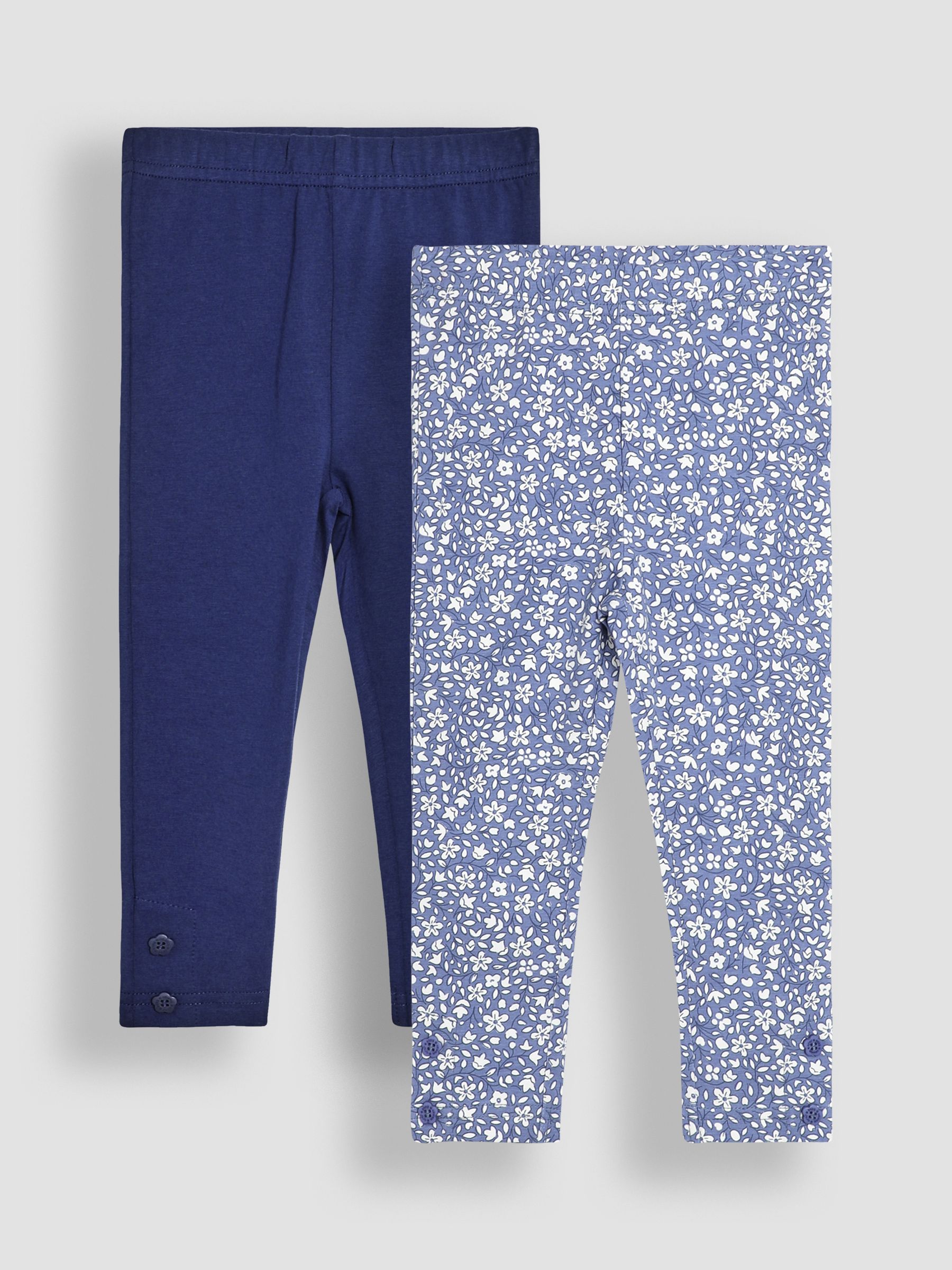 Navy Blue Ditsy Floral 2-Pack Autumn Ditsy Floral Leggings - Image 1 of 7