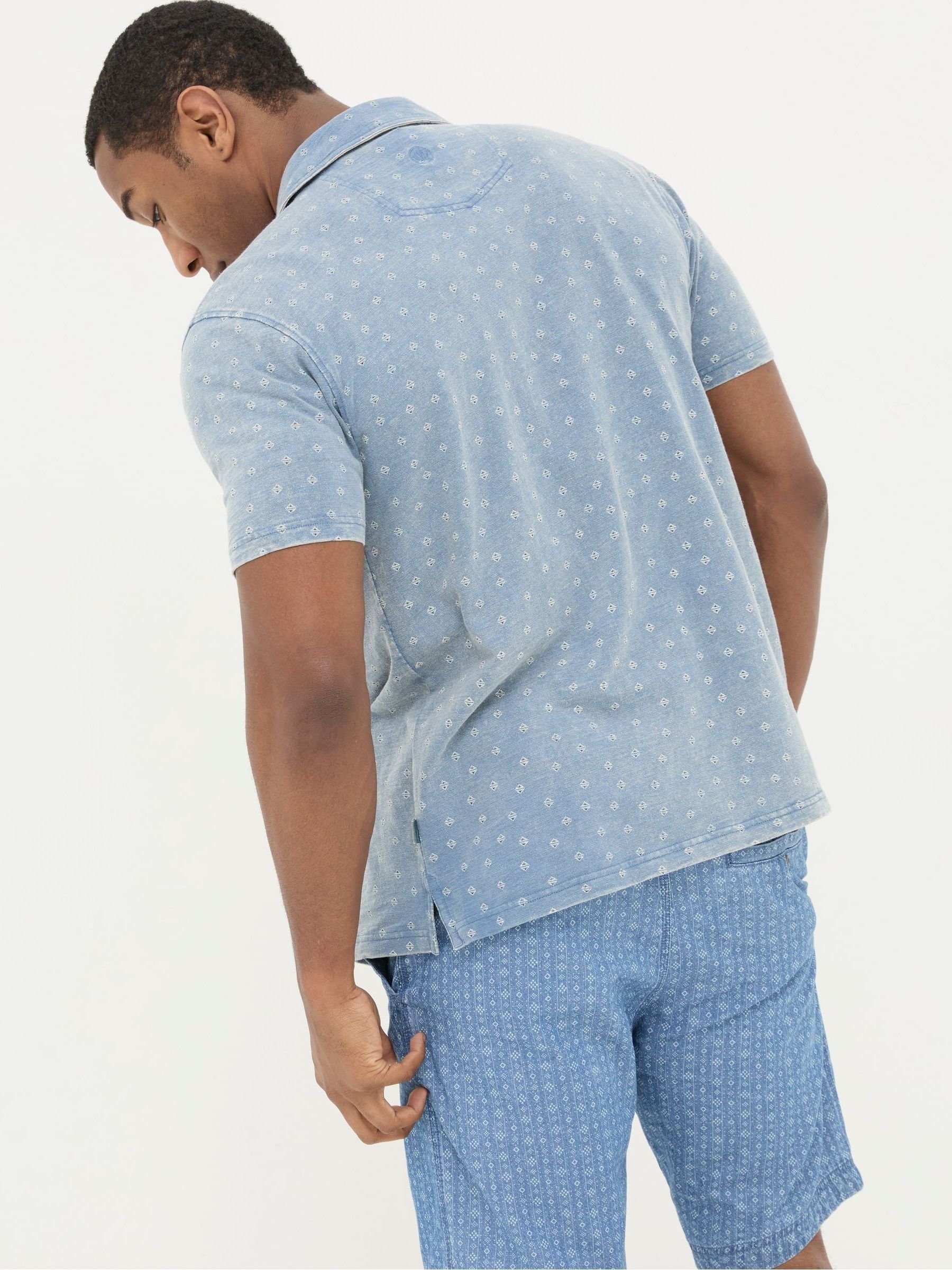 Truro Blue Geo Jersey Shirt - Image 2 of 5