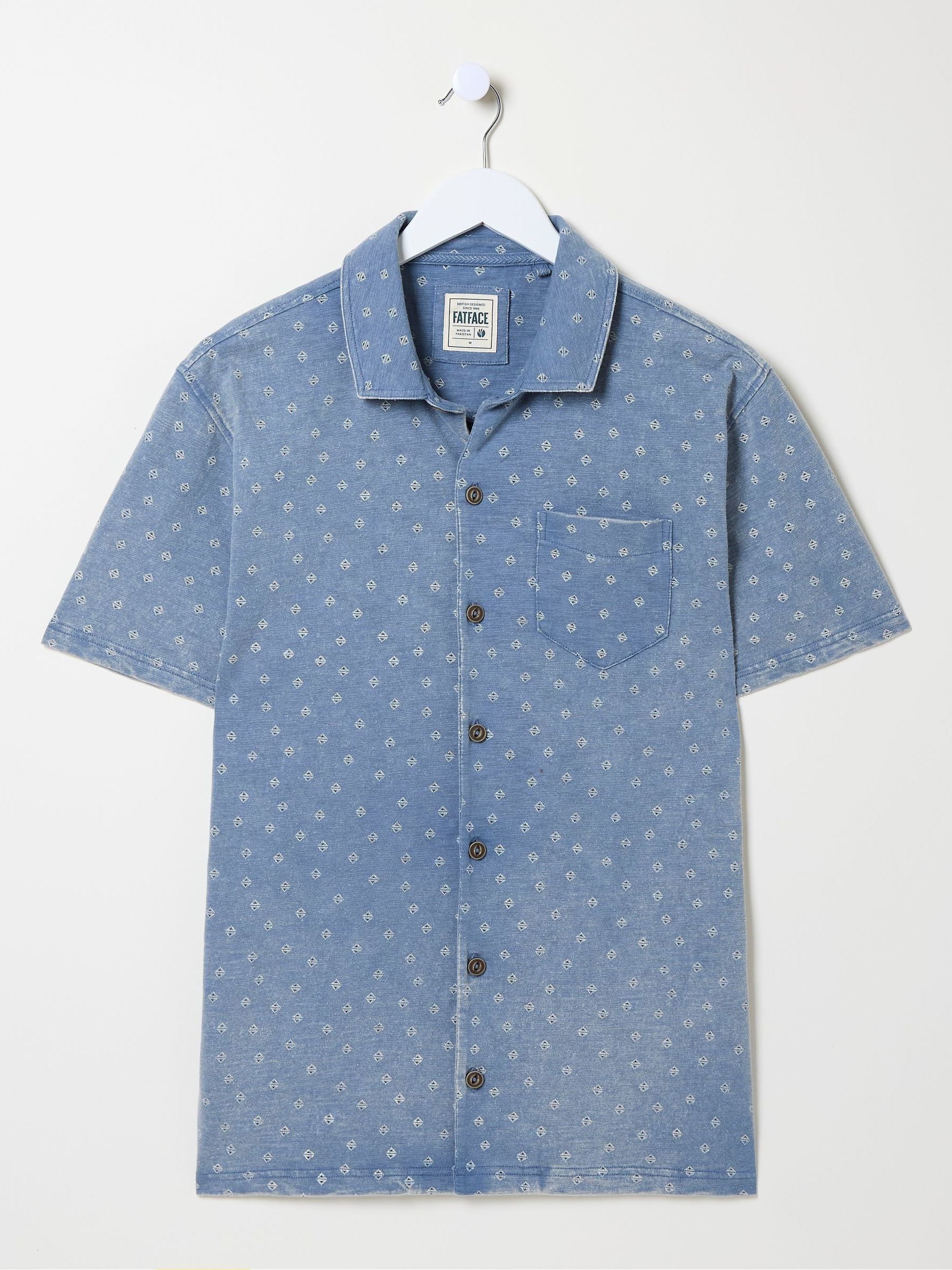 Truro Blue Geo Jersey Shirt - Image 5 of 5
