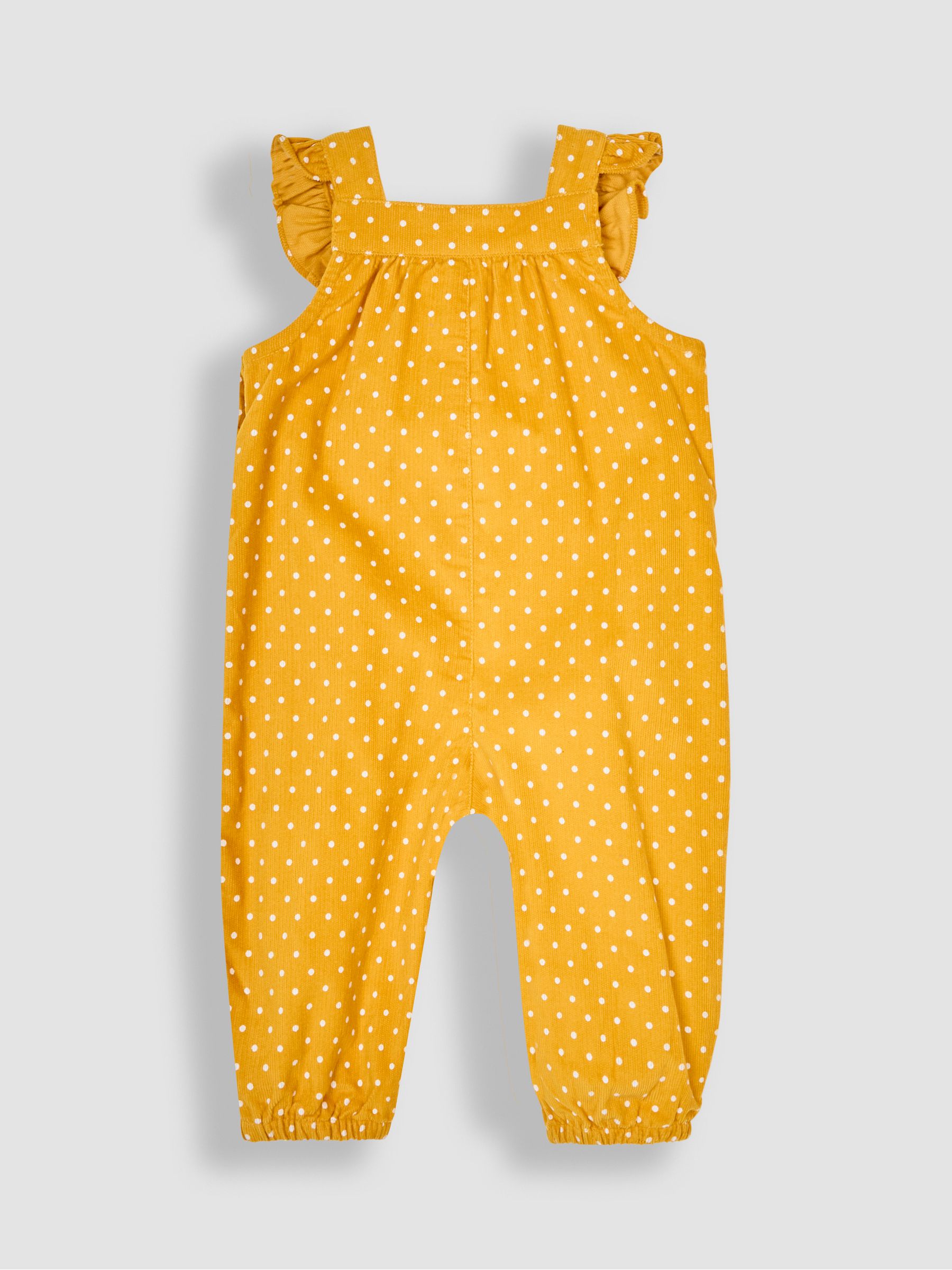 Mustard Yellow Guinea Pig Appliqué Cord Dungarees & Top Set - Image 3 of 6