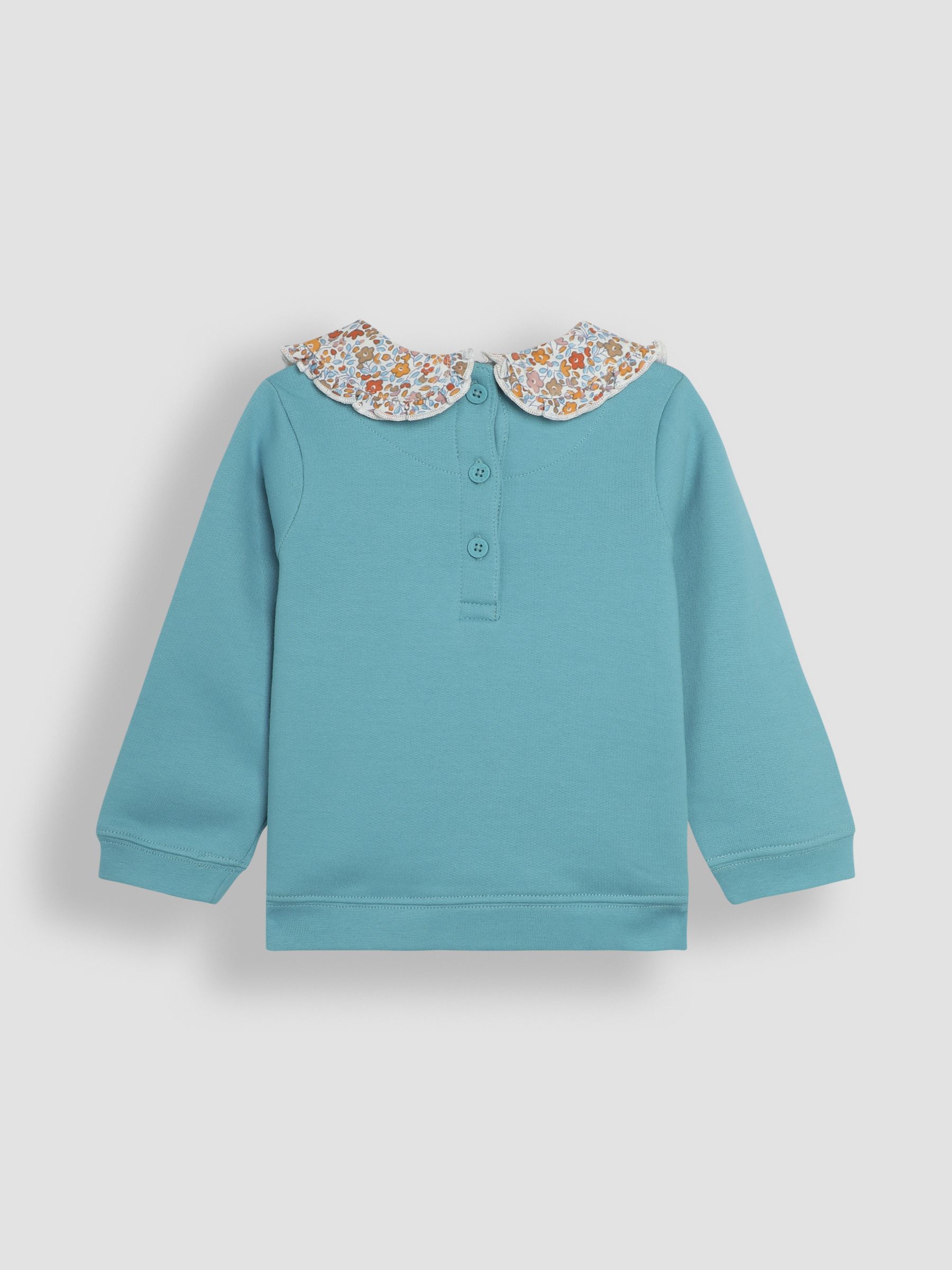 Duck Egg Hedgehog Applique Collar Sweatshirt - Image 2 of 3