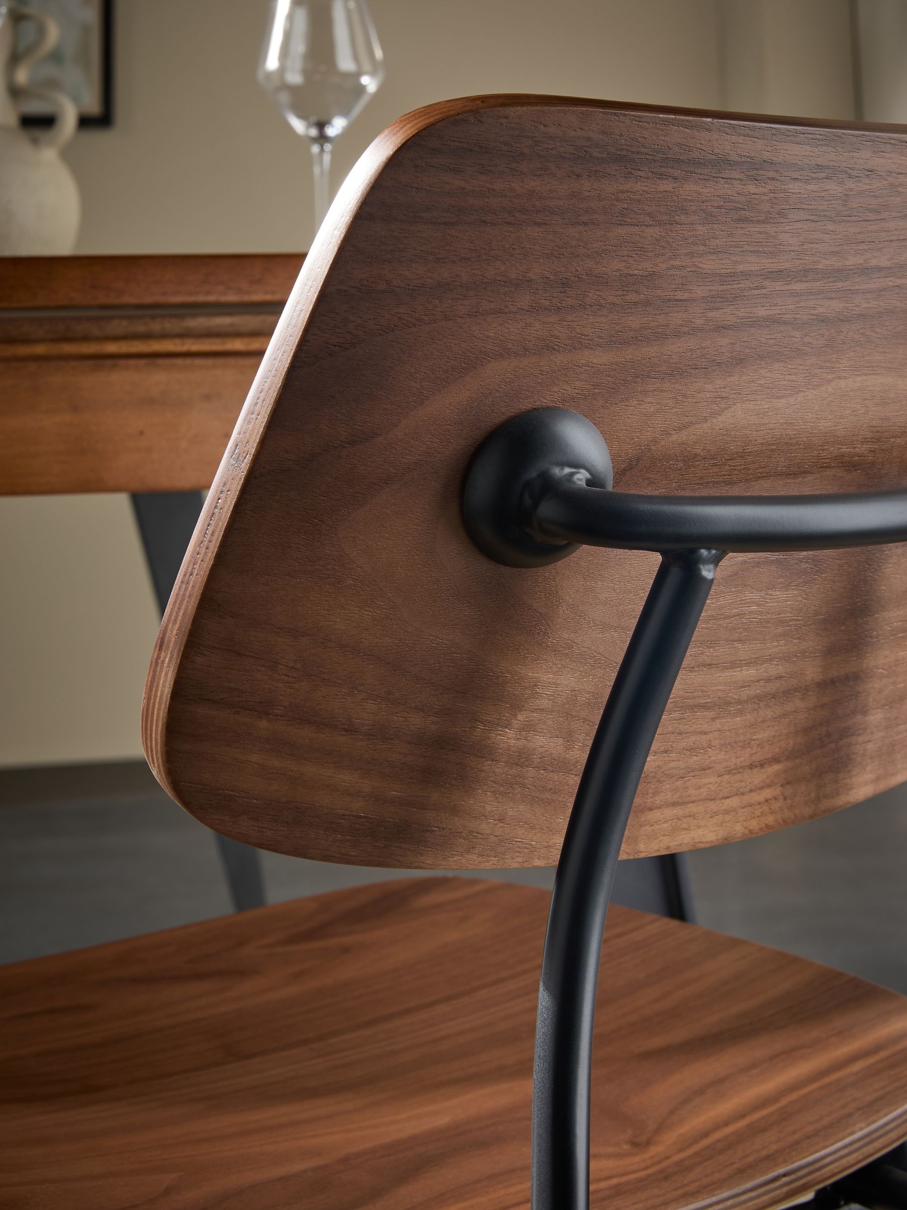 Set of 2 Airi Dining Chairs in Dark Brown - Image 3 of 7
