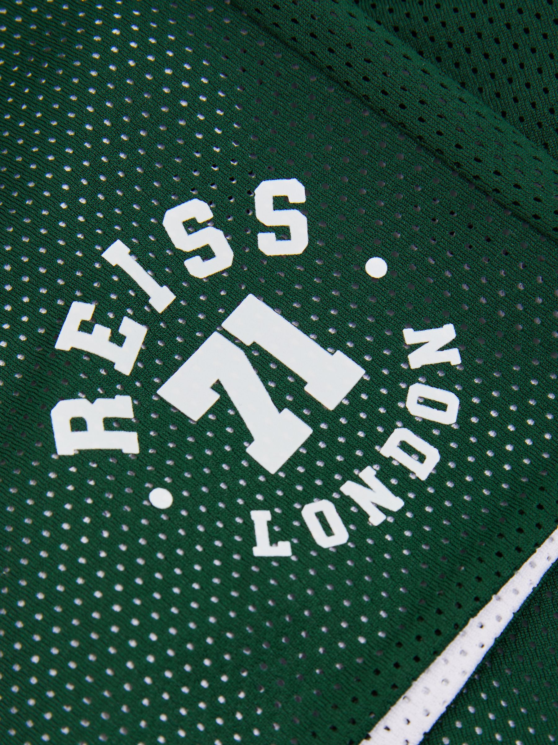 13-14 yrs Airtex Reversible Basketball Shorts in Dark Green/Optic White - Image 6 of 6