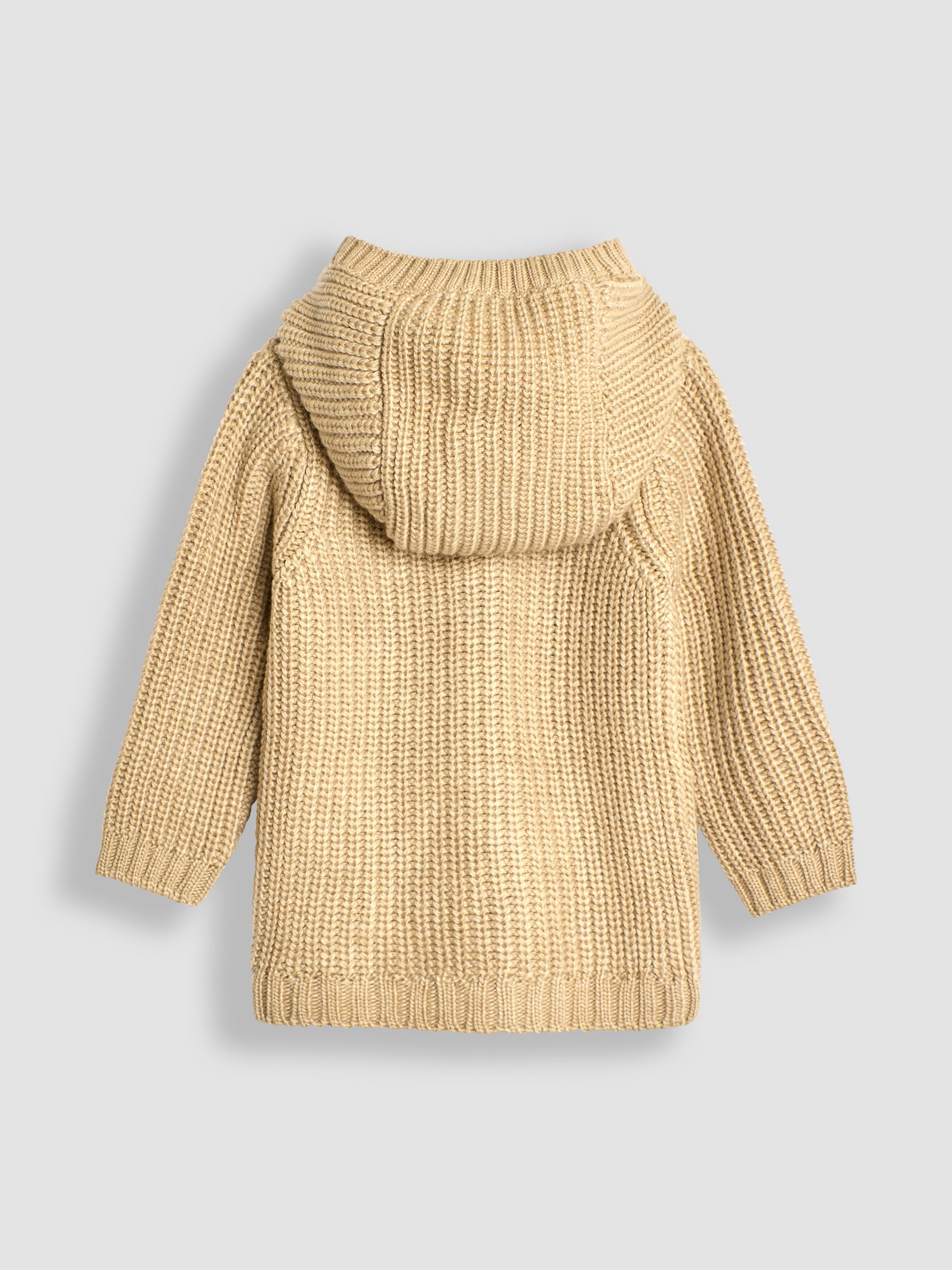Natural Knit Hooded Cardigan - Image 2 of 3