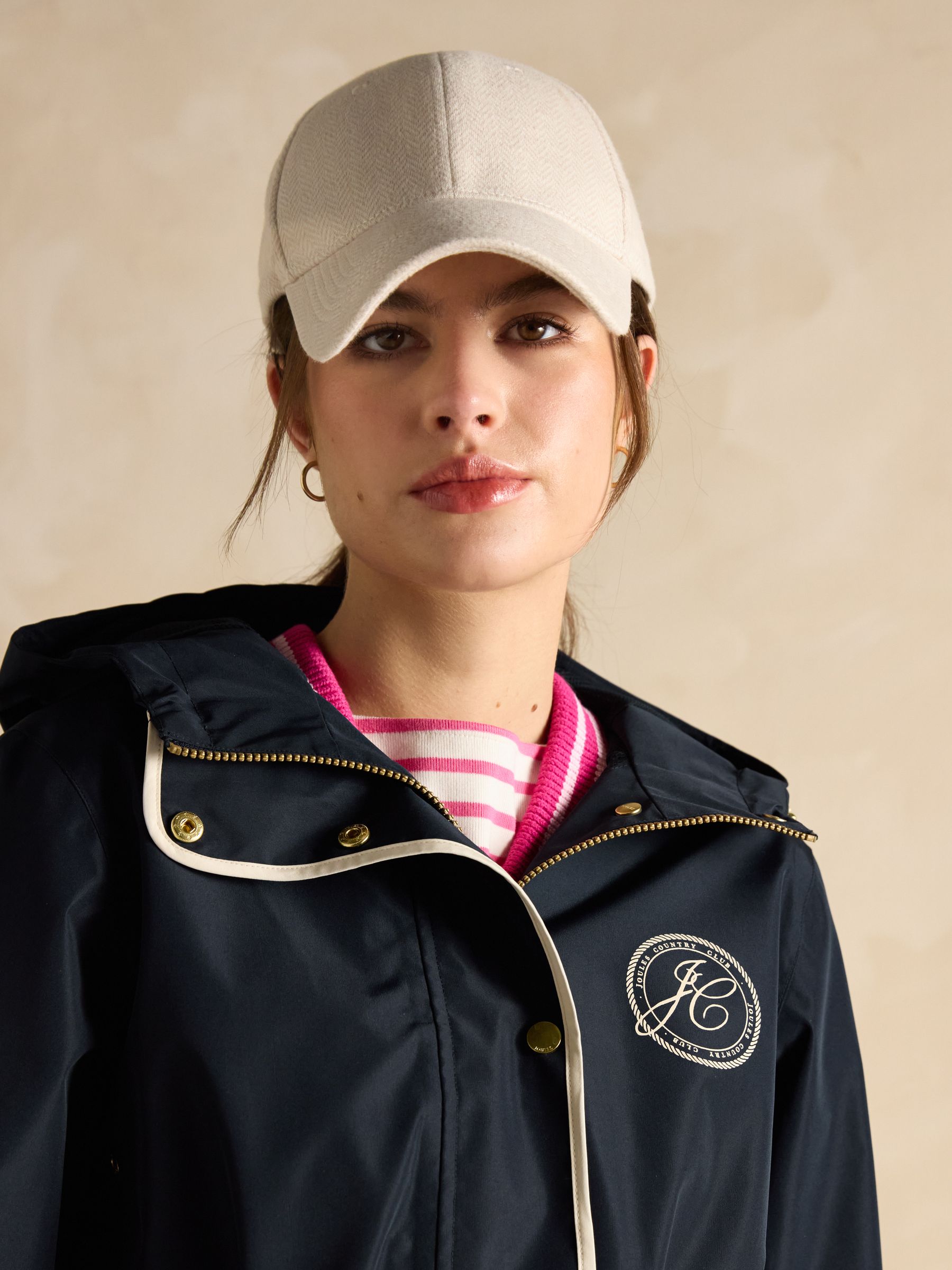 Holt Navy Packable Waterproof Raincoat with Hood - Image 5 of 10