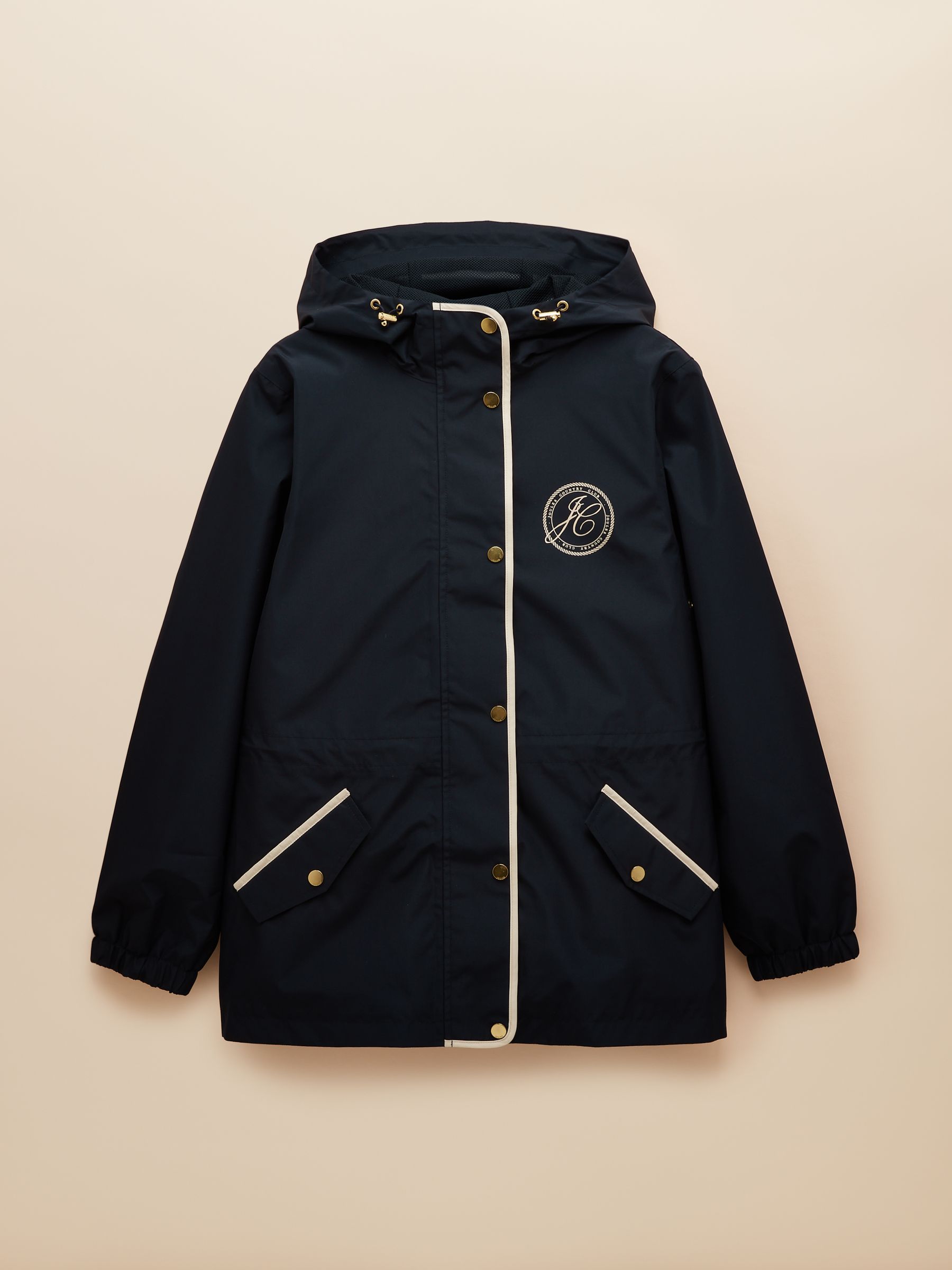 Holt Navy Packable Waterproof Raincoat with Hood - Image 8 of 10