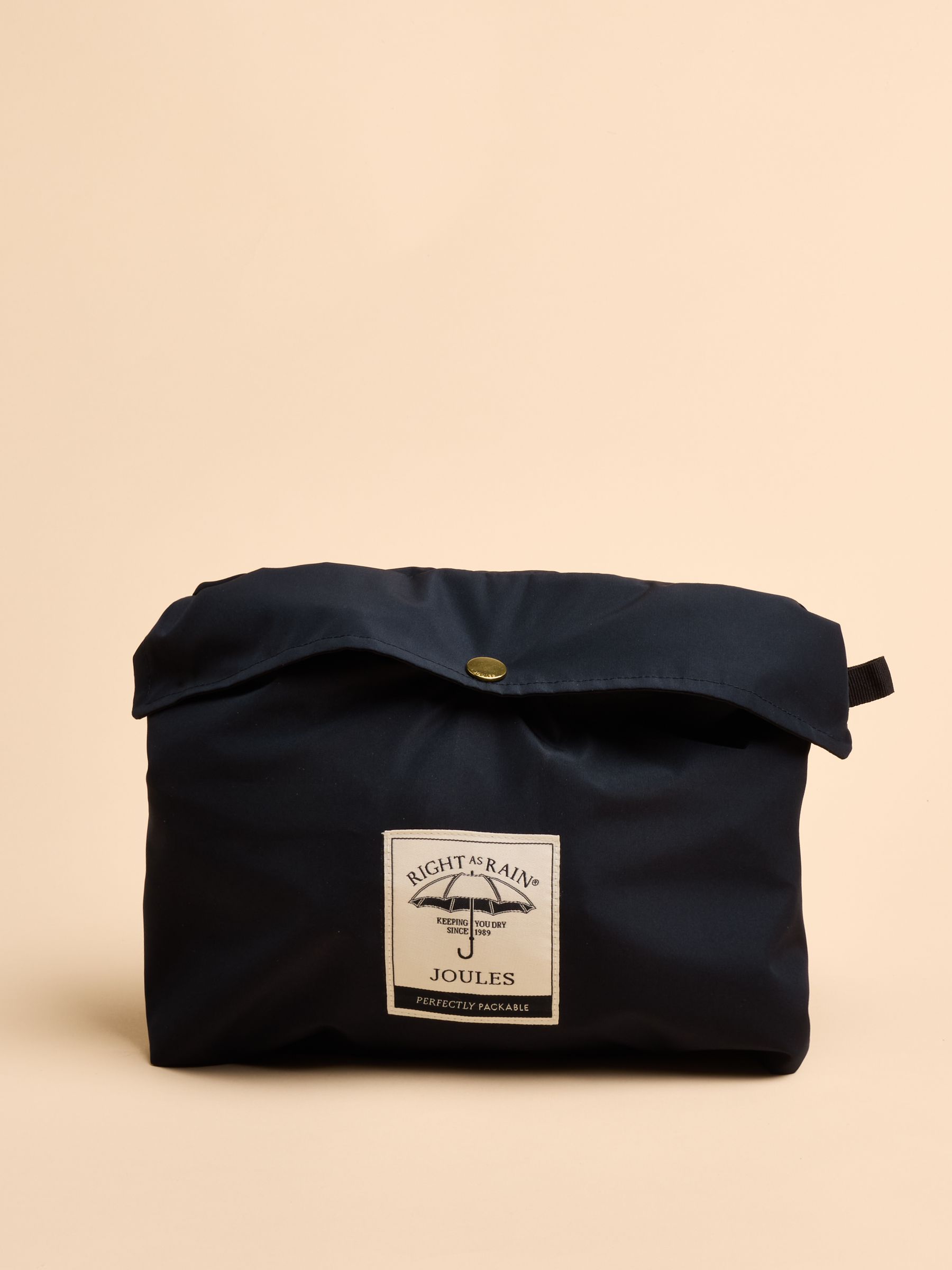 Holt Navy Packable Waterproof Raincoat with Hood - Image 9 of 10