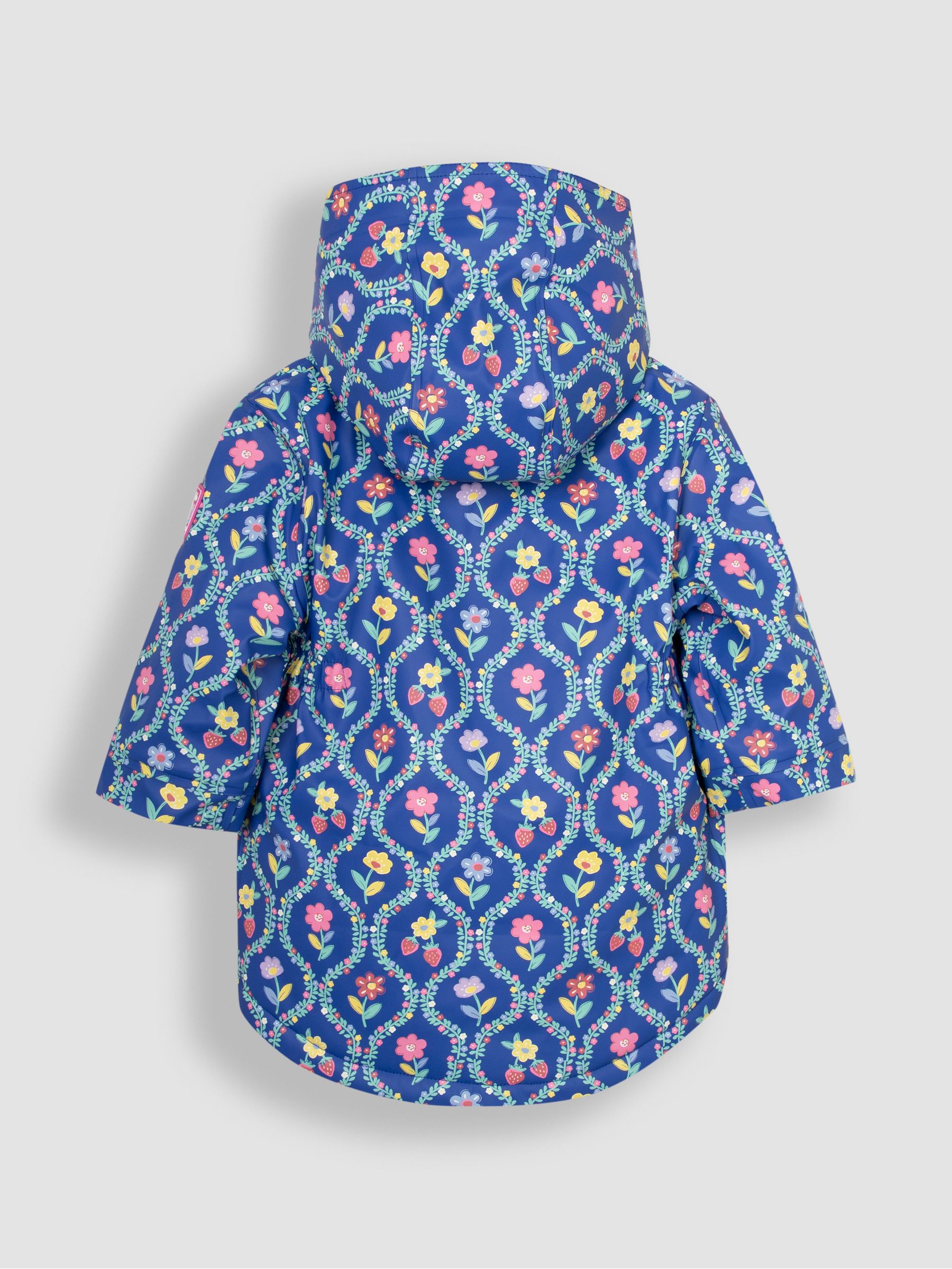Lilac Floral Printed Parka Jacket - Image 2 of 4