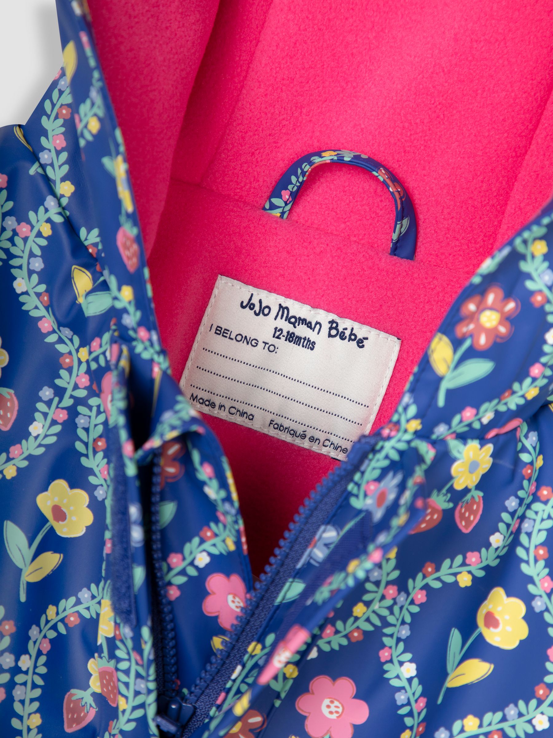 Lilac Floral Printed Parka Jacket - Image 4 of 4