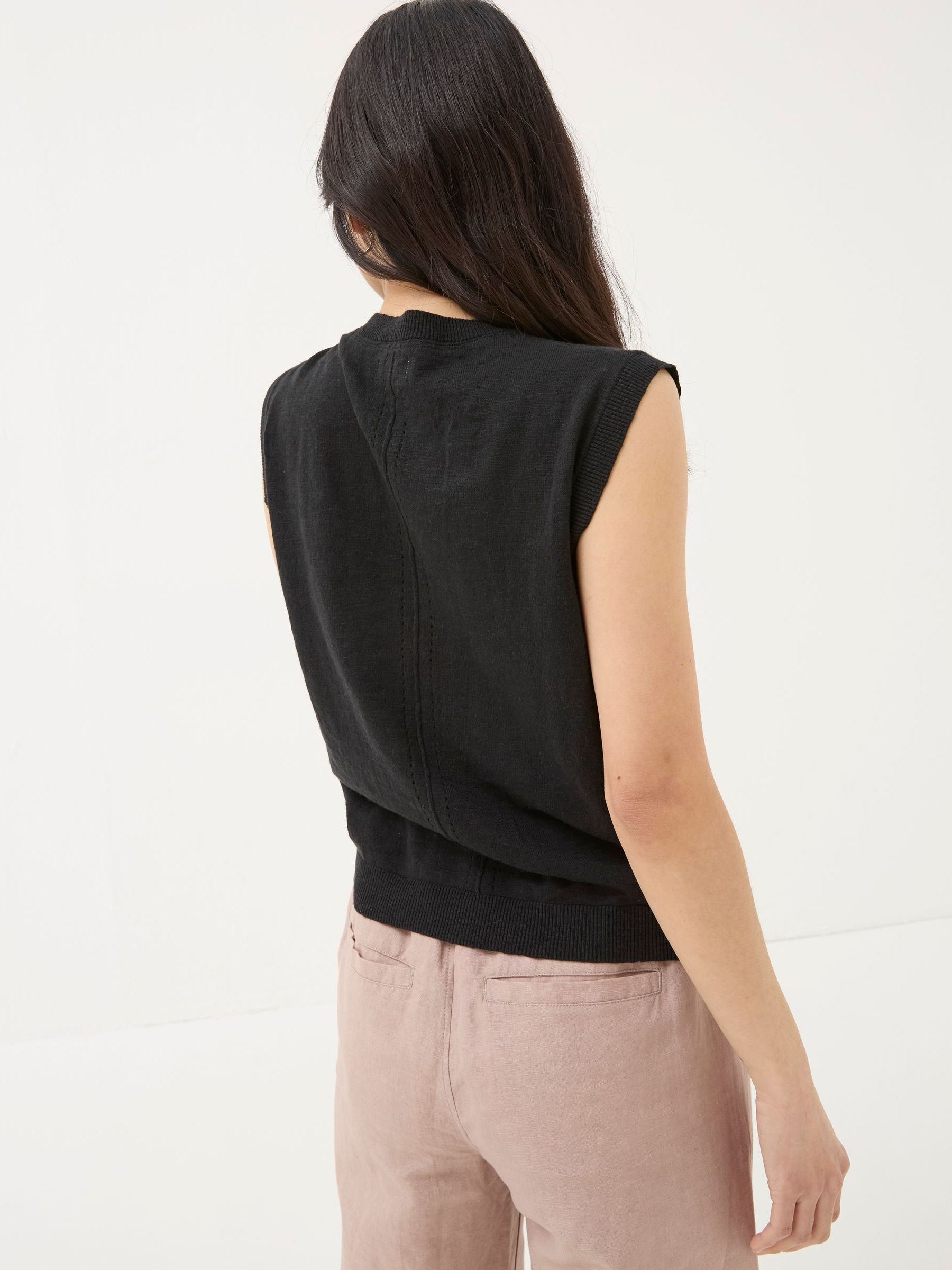 Theodora Black Knit Tank - Image 2 of 5