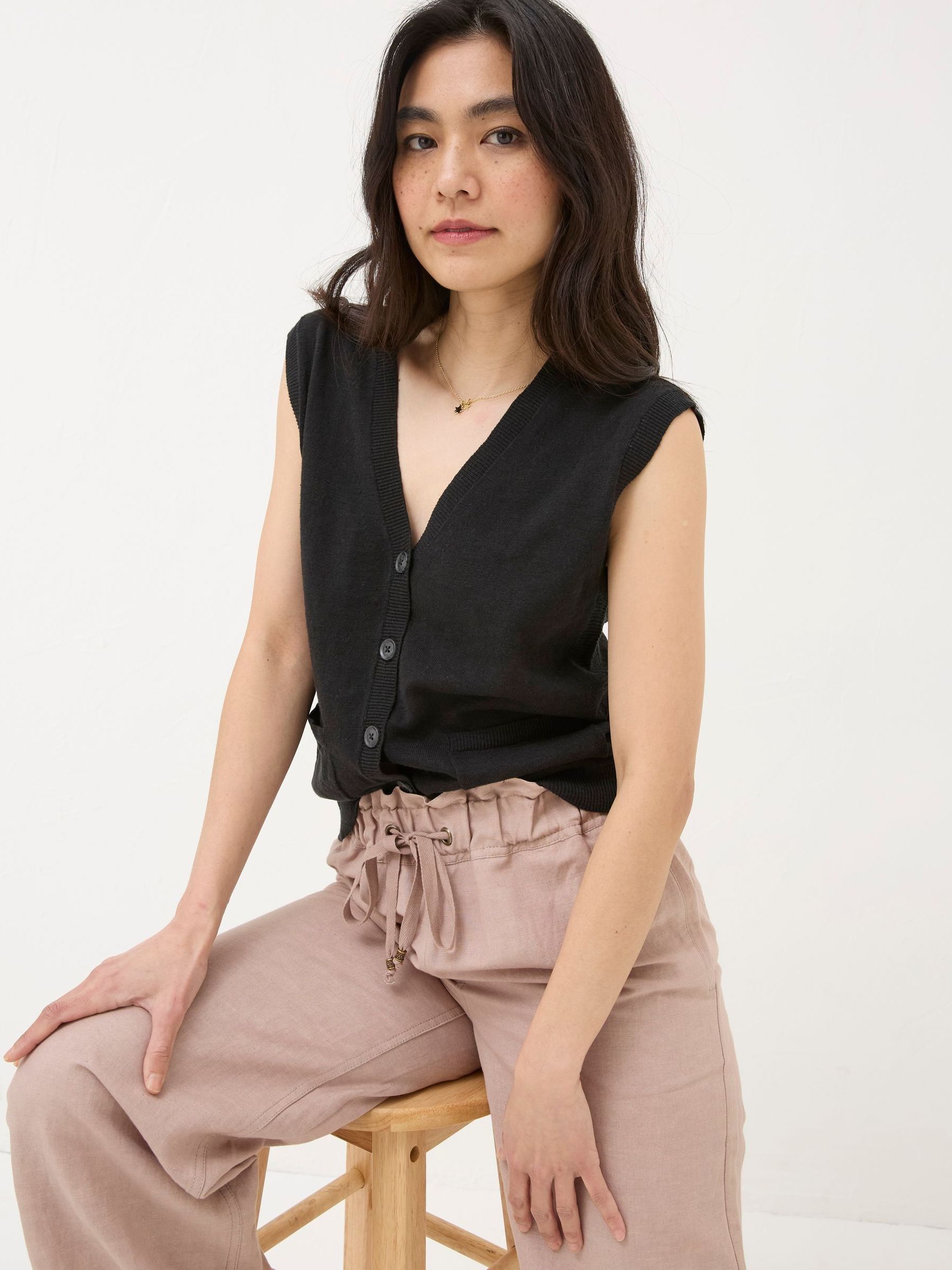 Theodora Black Knit Tank - Image 3 of 5