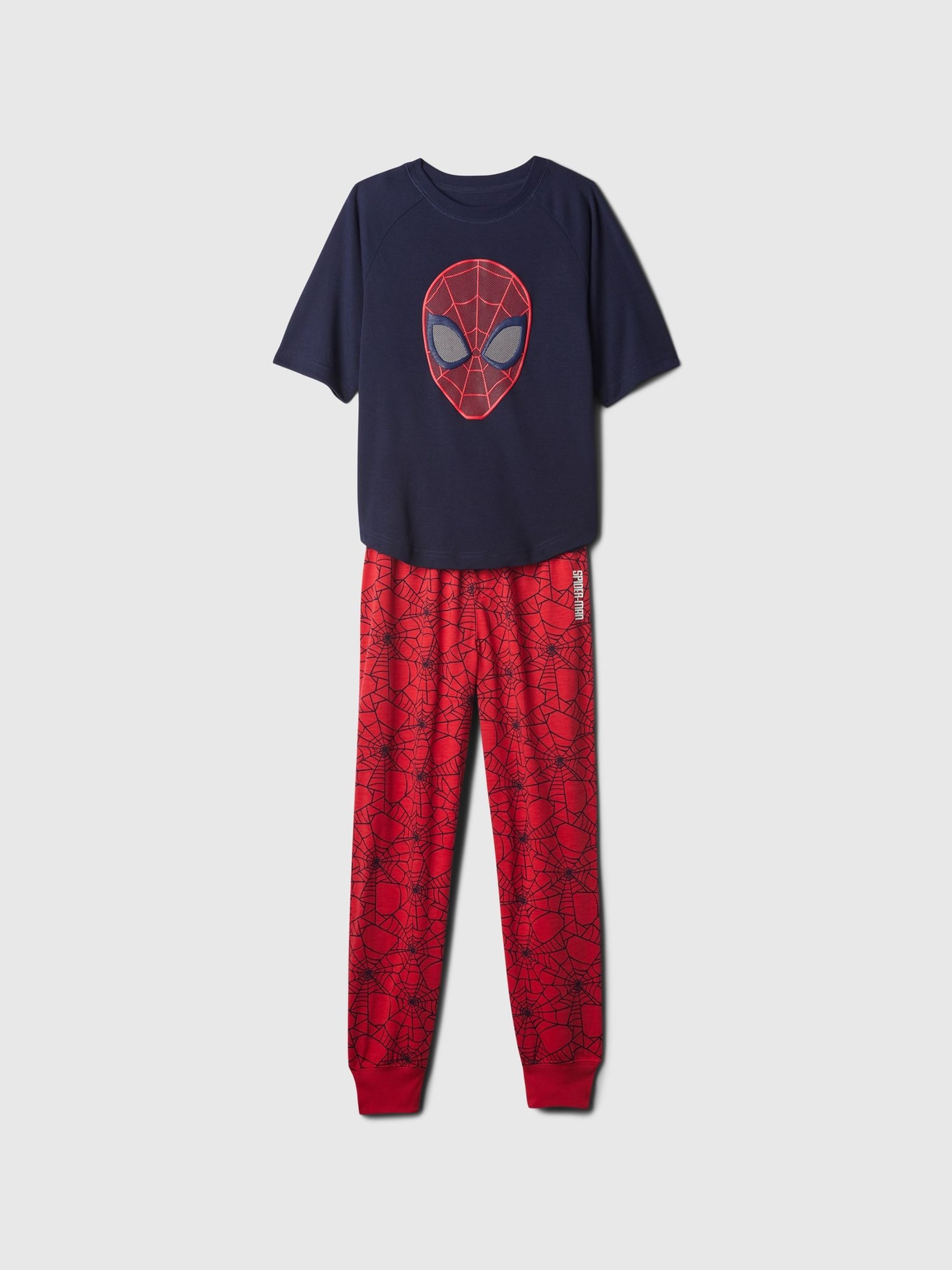 Blue Marvel Spider-Man Short Sleeve Pyjama Set (4-13yrs) - Image 1 of 1