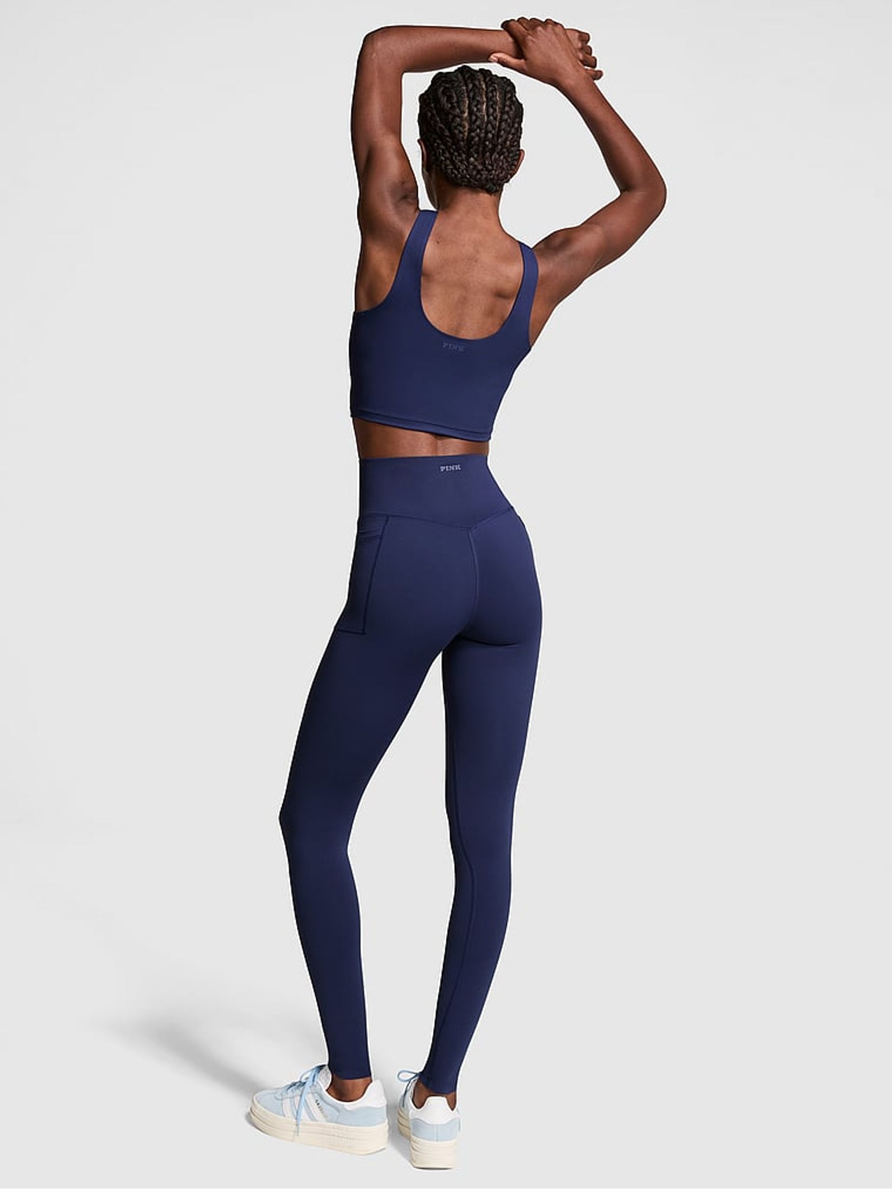 Midnight Navy Blue Relay Compression Leggings - Image 2 of 3