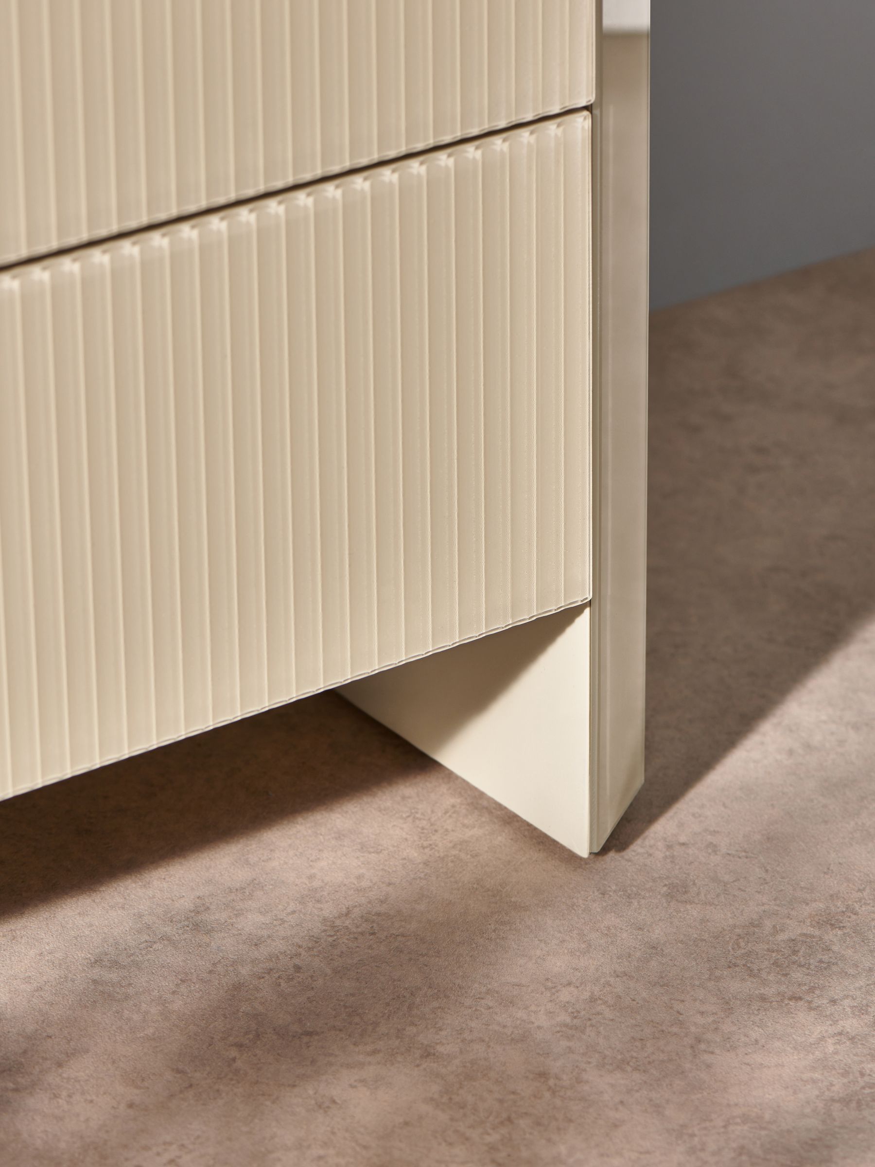 Eleni 6 Drawer Wide Chest of Drawers in Ecru White - Image 2 of 4