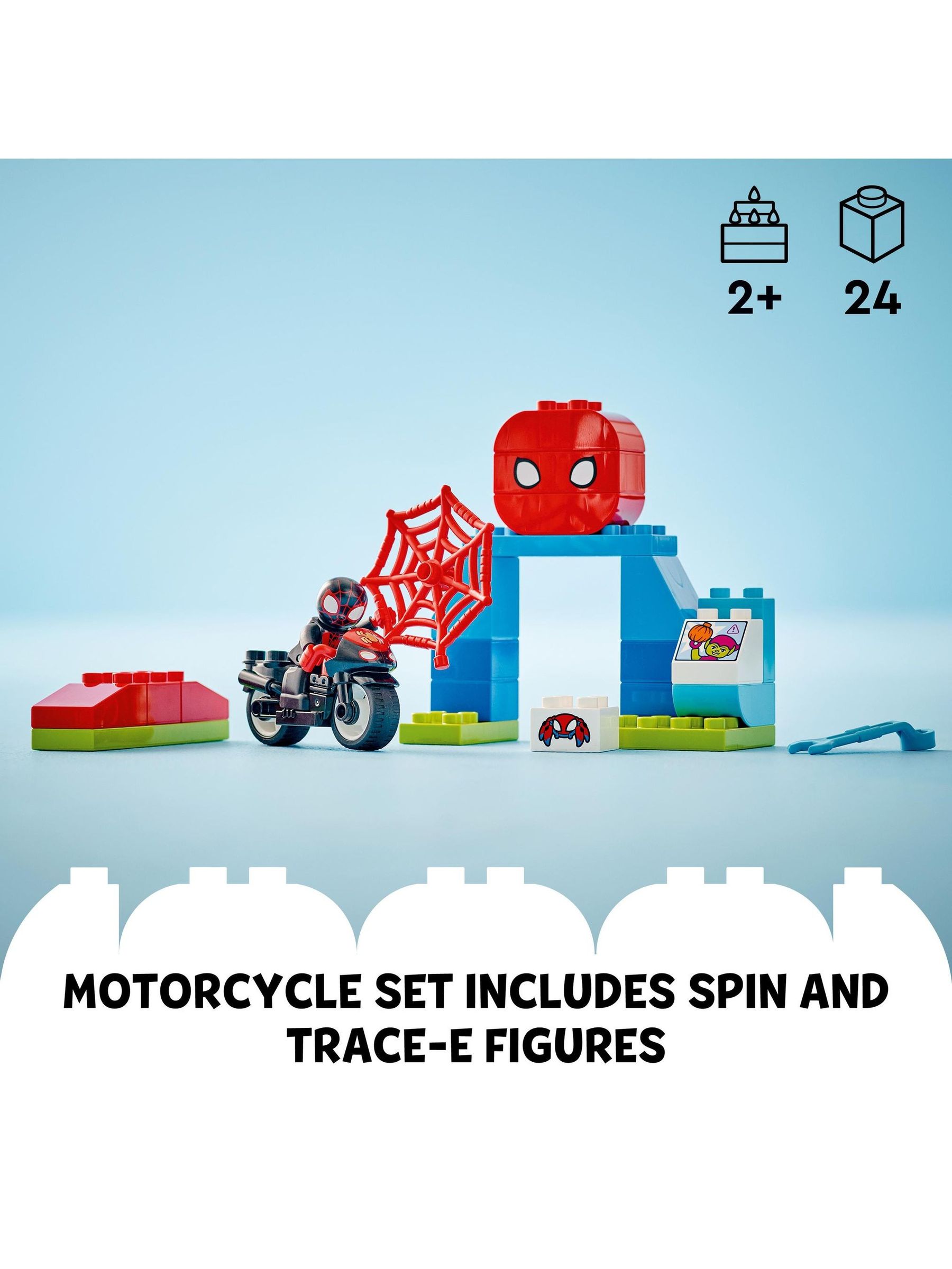 LEGO DUPLO Marvel Spins Motorcycle Adventure Set - Image 10 of 15