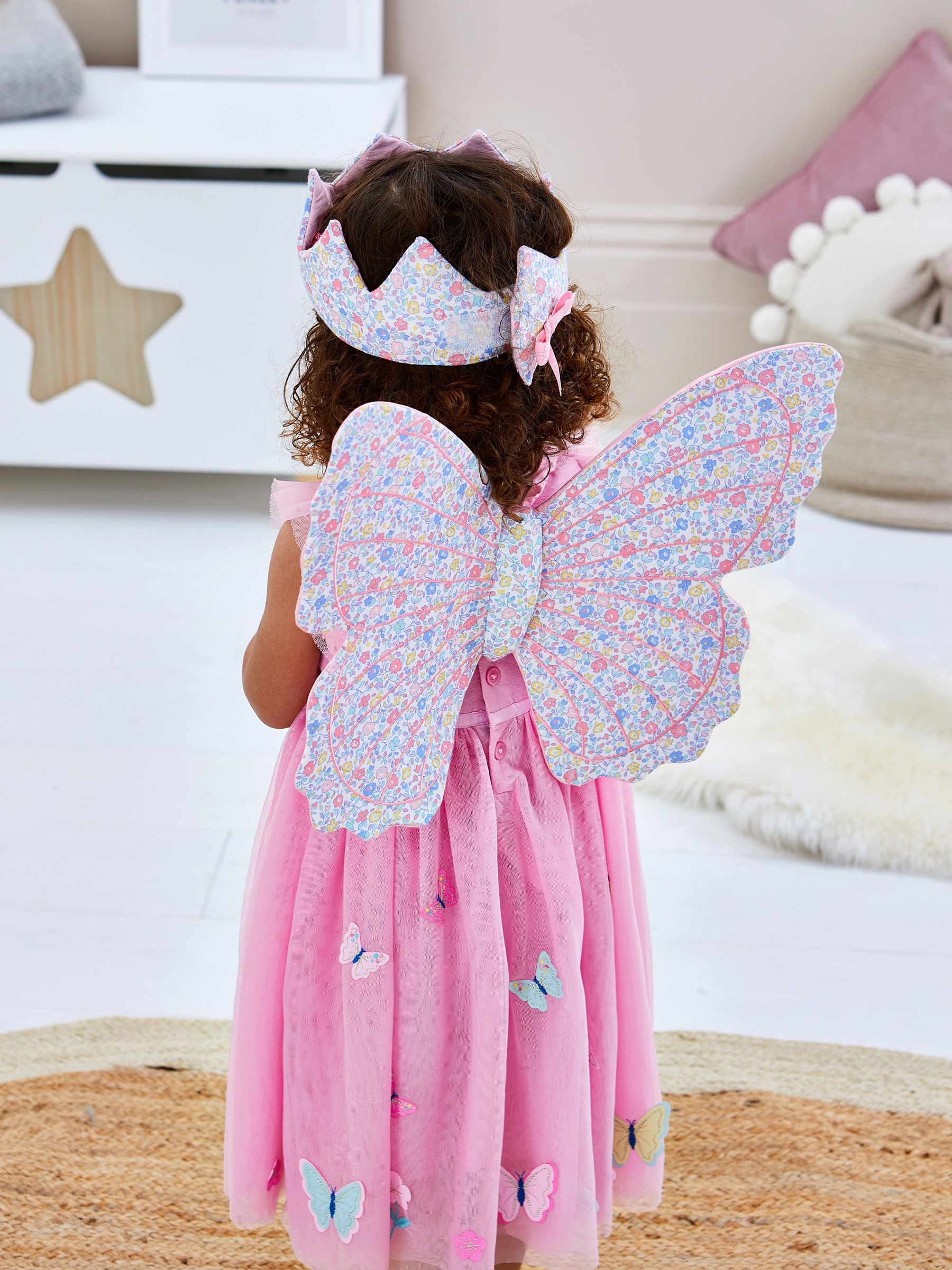 Ditsy Ditsy Print Fairy Wing, Crown & Wand Set | JoJo Maman Bébé USA